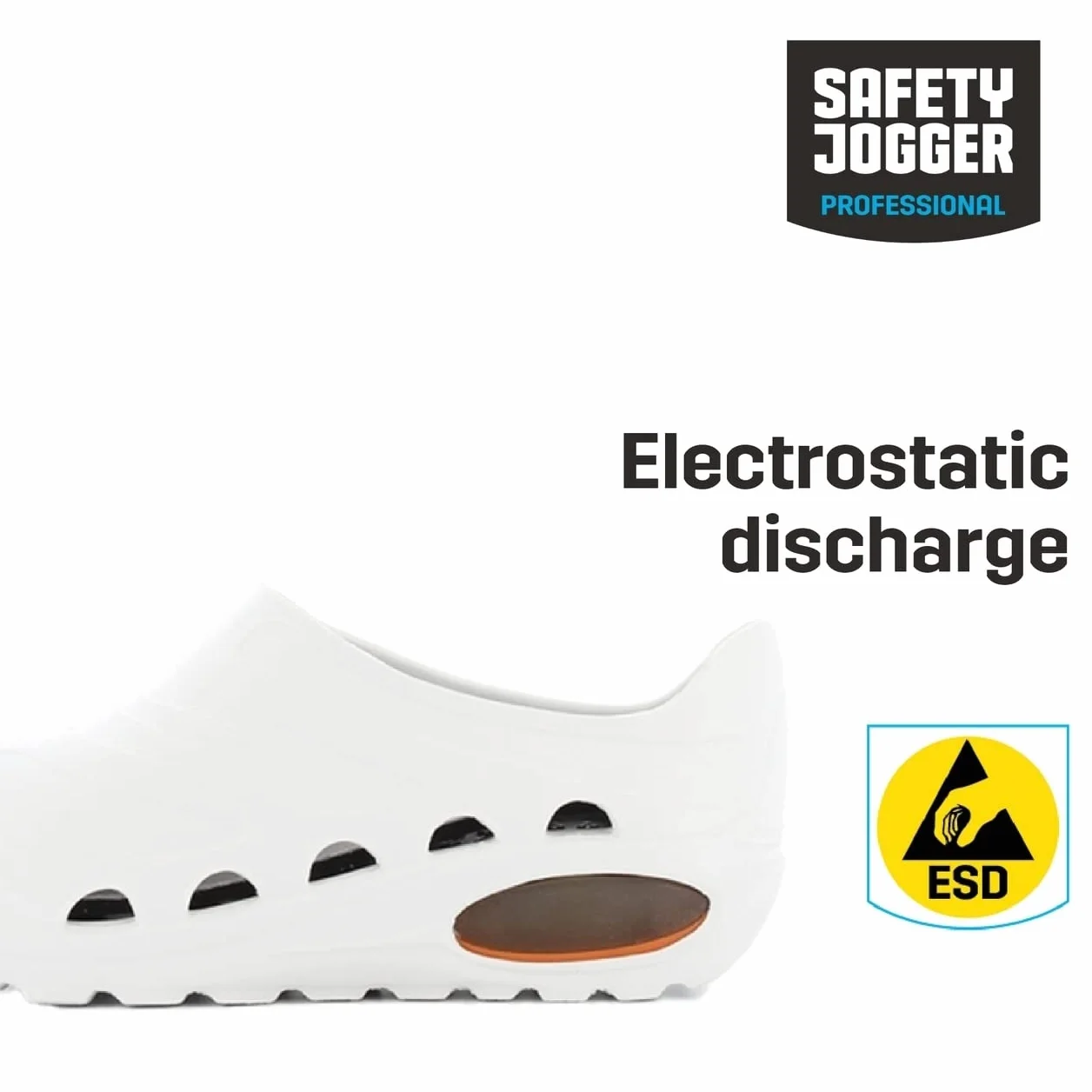 Oxypas Safety Jogger Zuecos Ligeros para Hombres y Mujeres - OXYVA - Zuecos Antideslizantes, Antibacterianos, Antiestáticos y Antifúngicos, Zapatos de Seguridad