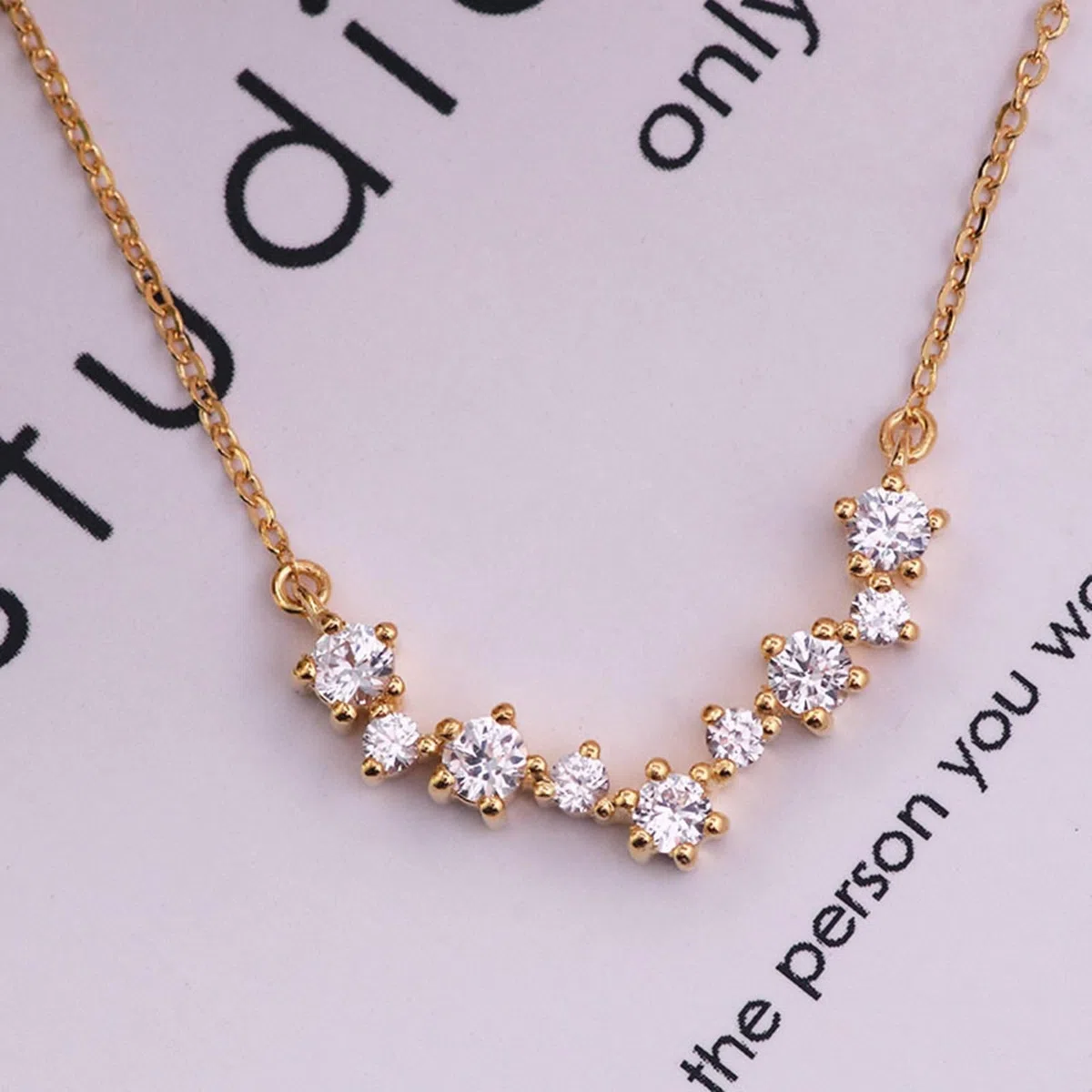 Epinki Collar Boda Oro 9K/14K/18K para Mujer, Moissanita Blanca Redonda Sencillo Piedra Colgante Joyeria Cadena 40+5CM