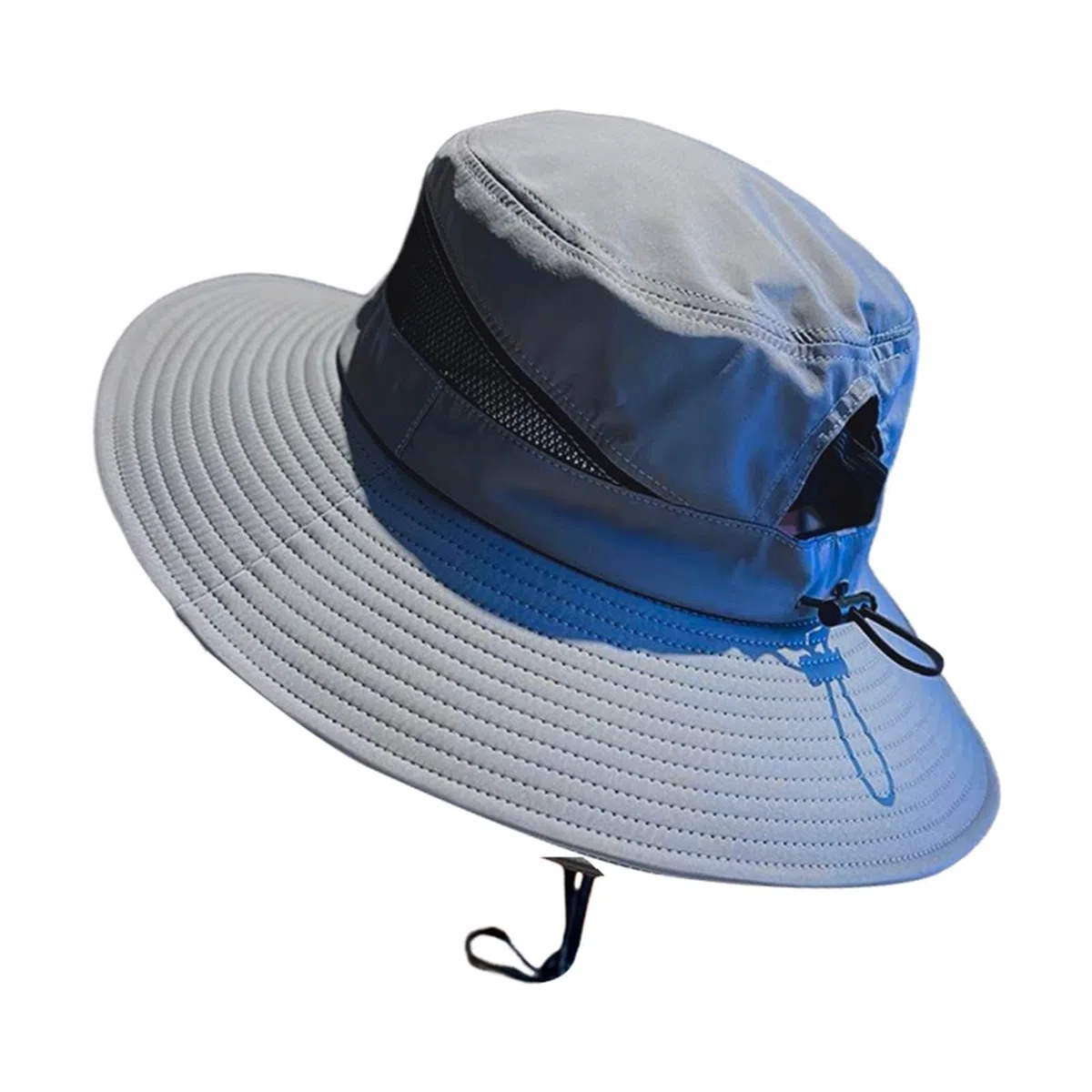 Generico Gorro de tela de sol para hombre con ancha, sombreros de pescador, para hombre y mujer, para playa, jardinería, gorra con visera blanca