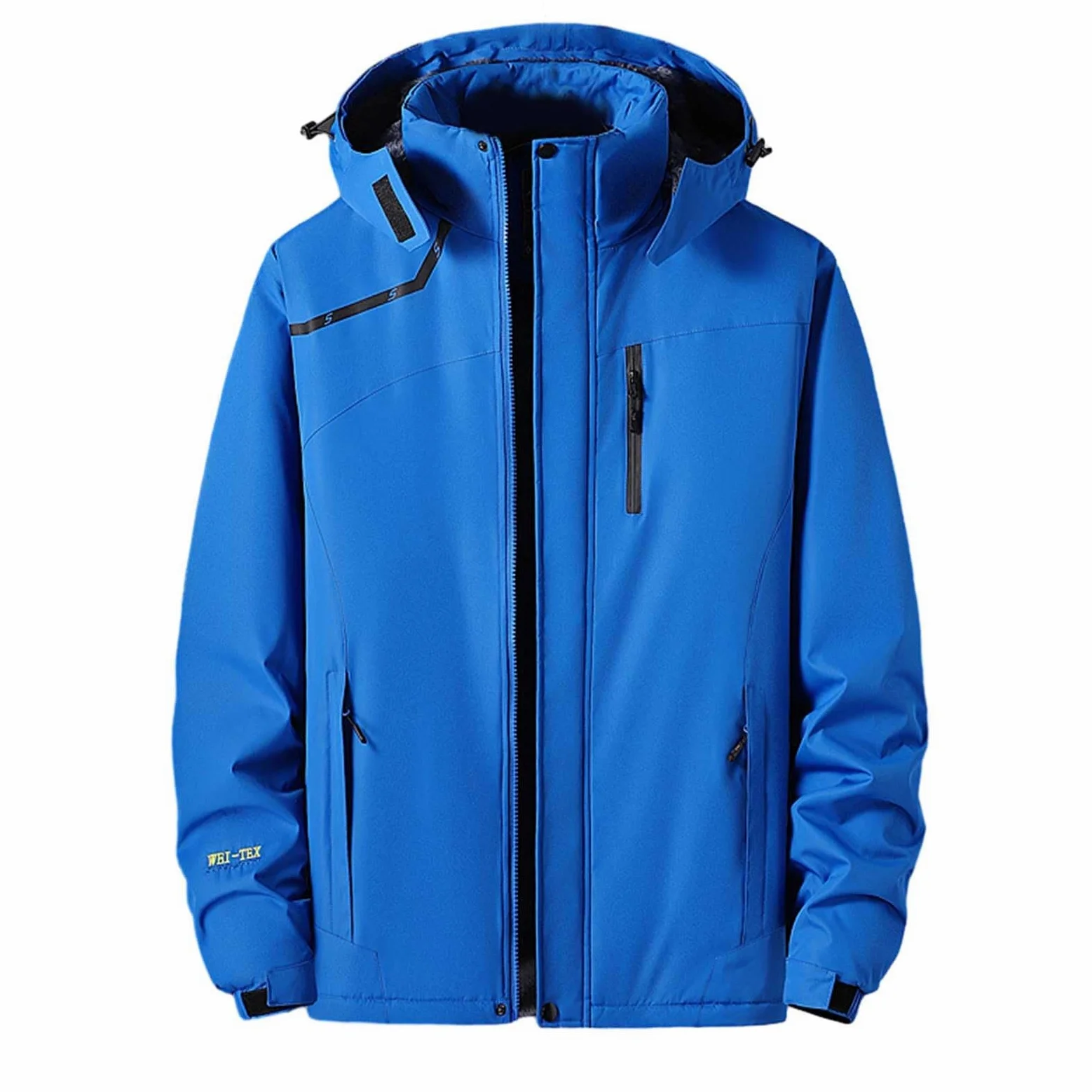 Chaqueta Impermeable Hombres Chubasquero Cortaviento Detalles Reflectantes - Chaqueta Trench Deporte Transpirable Waterproof Reutilizable Cortaviento Ligero con Cremallera - Impermeable con Capucha