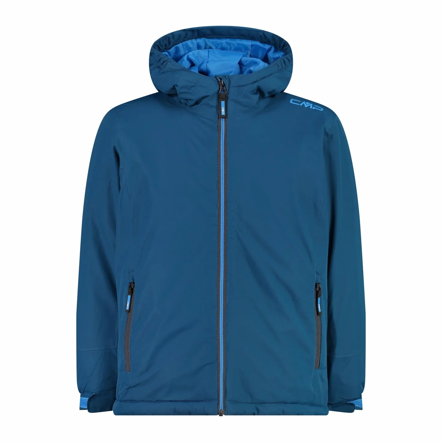 CMP - Chaqueta infantil con capucha fija, Gasolina, 164