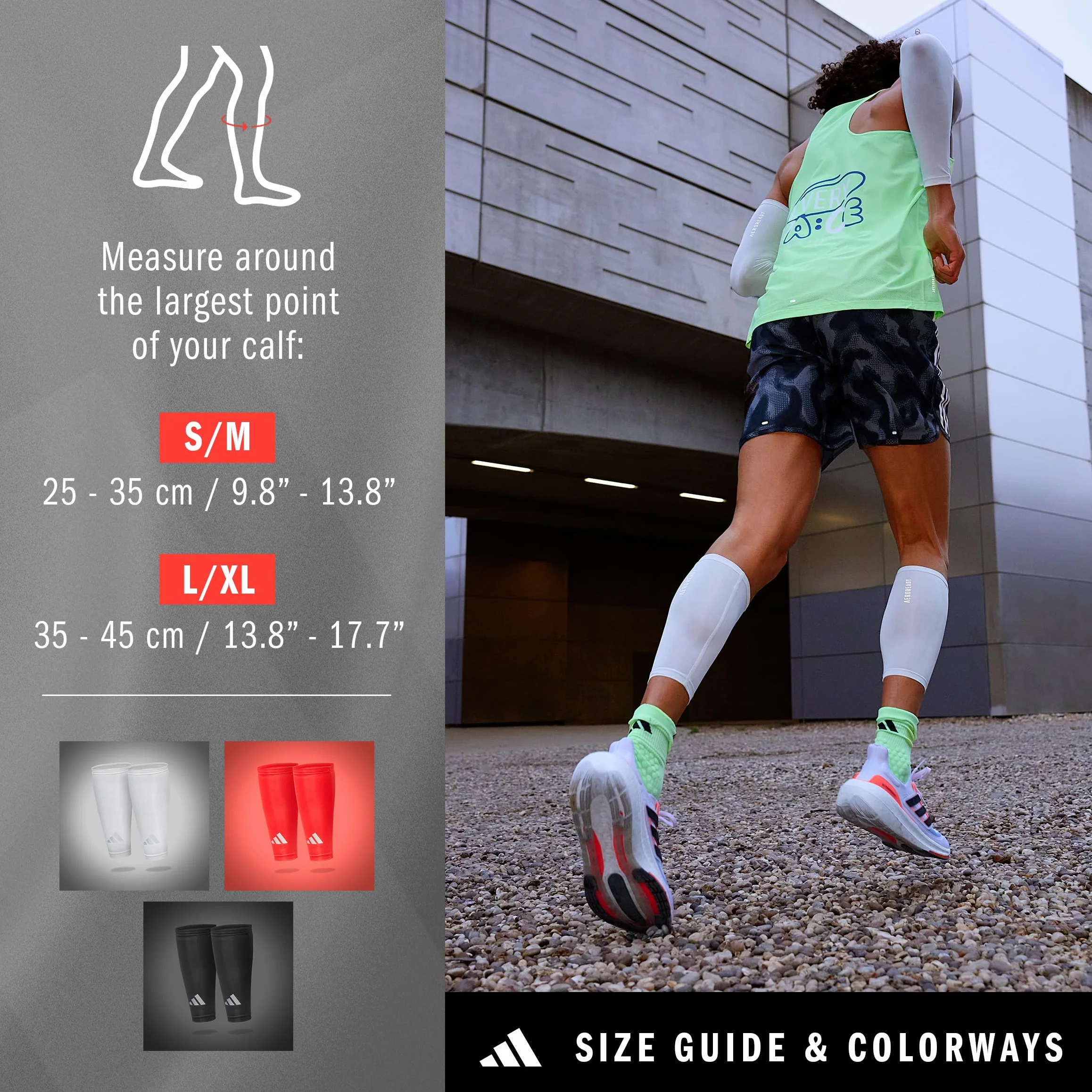 adidas Aeroready Wadenkompression Medias de compresión para Pantorrilla Unisex Adulto