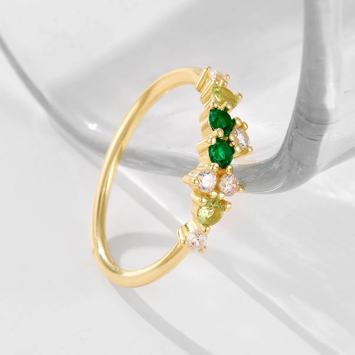 Anillo de compromiso de oro blanco Au 375/585/750, anillo de compromiso con moissanita, anillo de oro real de 9 K/14 K/18 K, oro blanco, talla 47-65