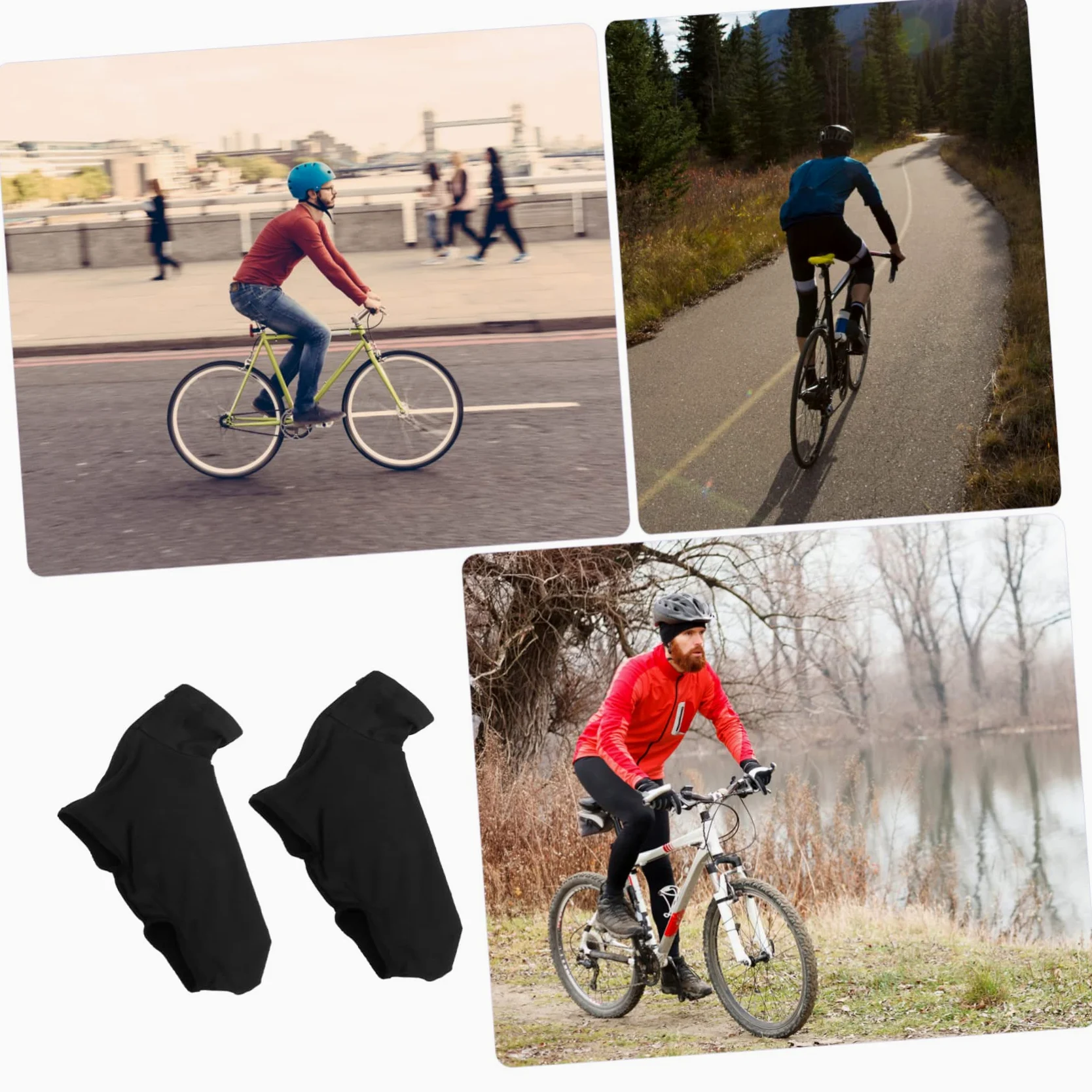 INOOMP 3 Piezas Cubierta del Zapato Chanclos Al Aire Libre Ciclismo Bicicleta Cubrezapatillas Ciclismo Cubierta Botas Lluvia Bike Hombres y Mujeres Juegos Invierno