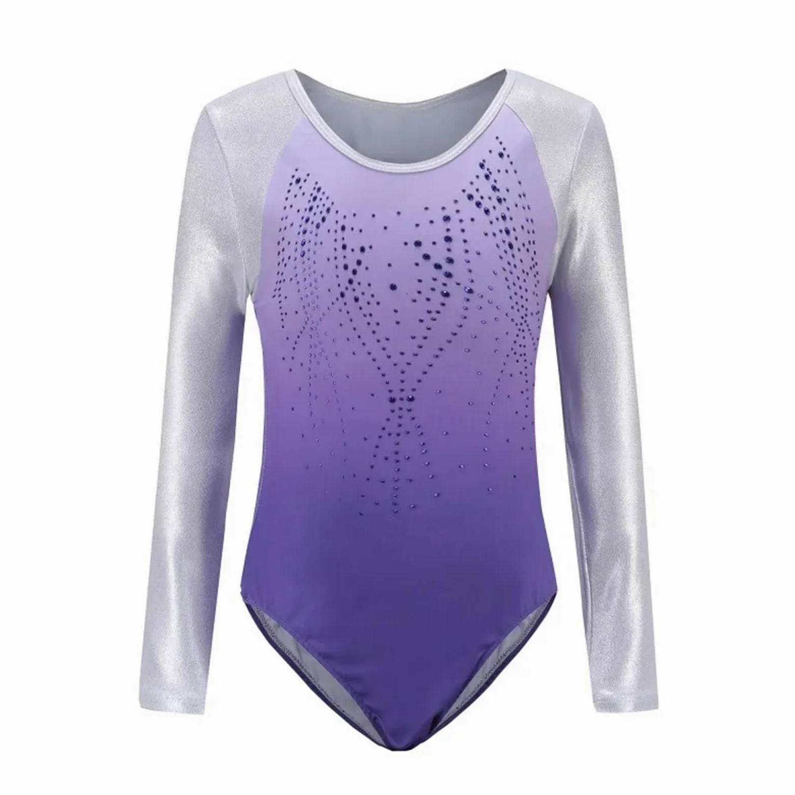 Maillots de Gimnasia Niños Niñas Diamante Manga larga Ballet Práctica Danza Desgaste Gimnasia Ballet Leotardo para Niña (Color : Z2, Size : 14)
