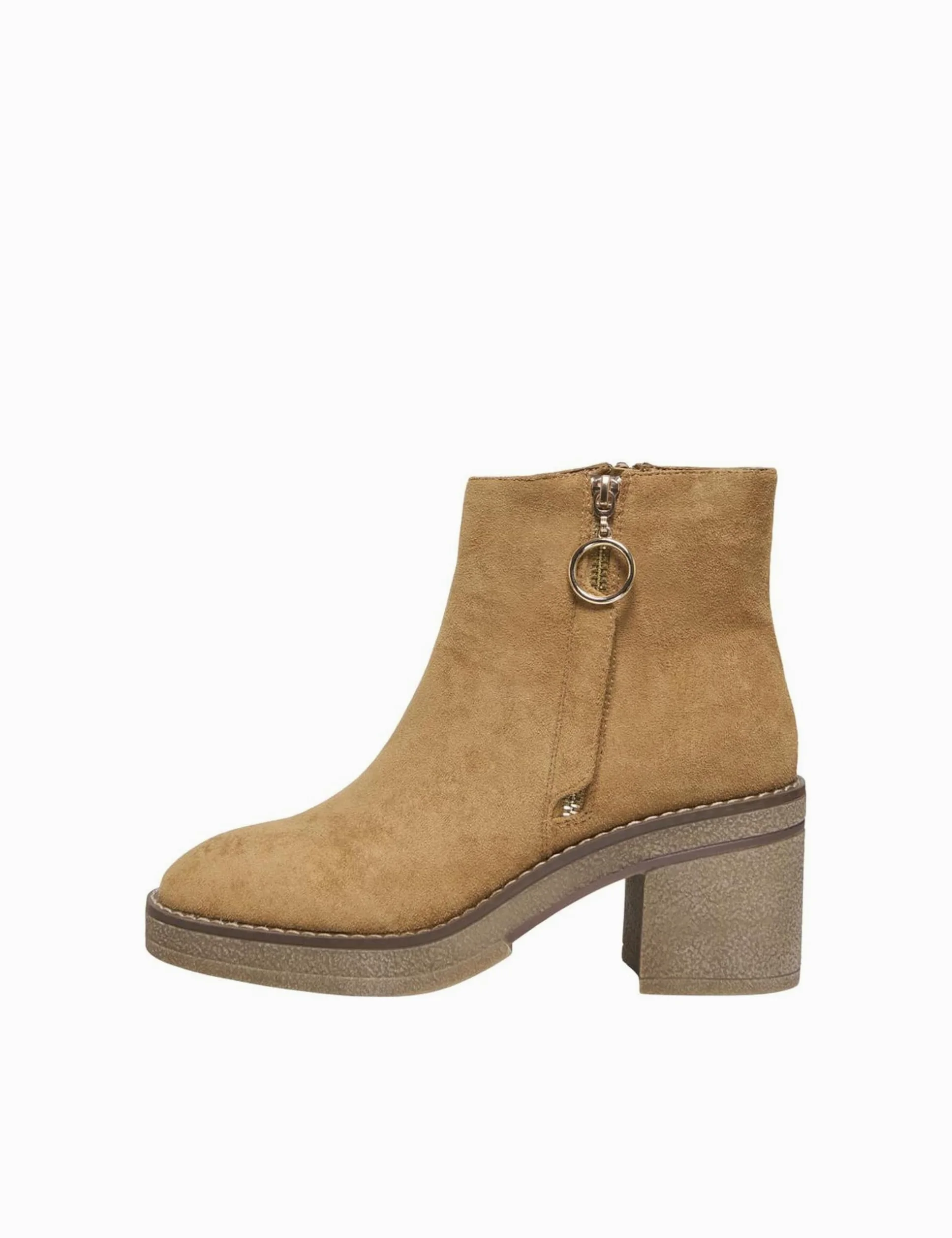 ONLY, Onlbabette Zipper Heeled Boot Mujer