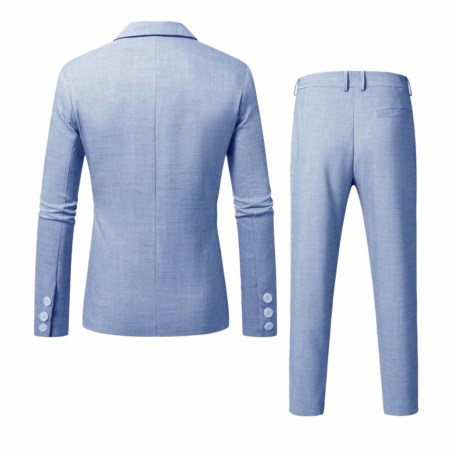 Conjunto de Traje para Hombre, Esmoquin Casual, 2 Piezas, Ajuste Regular, Chaqueta de Lino y Pantalones, graduación, Boda, Cena