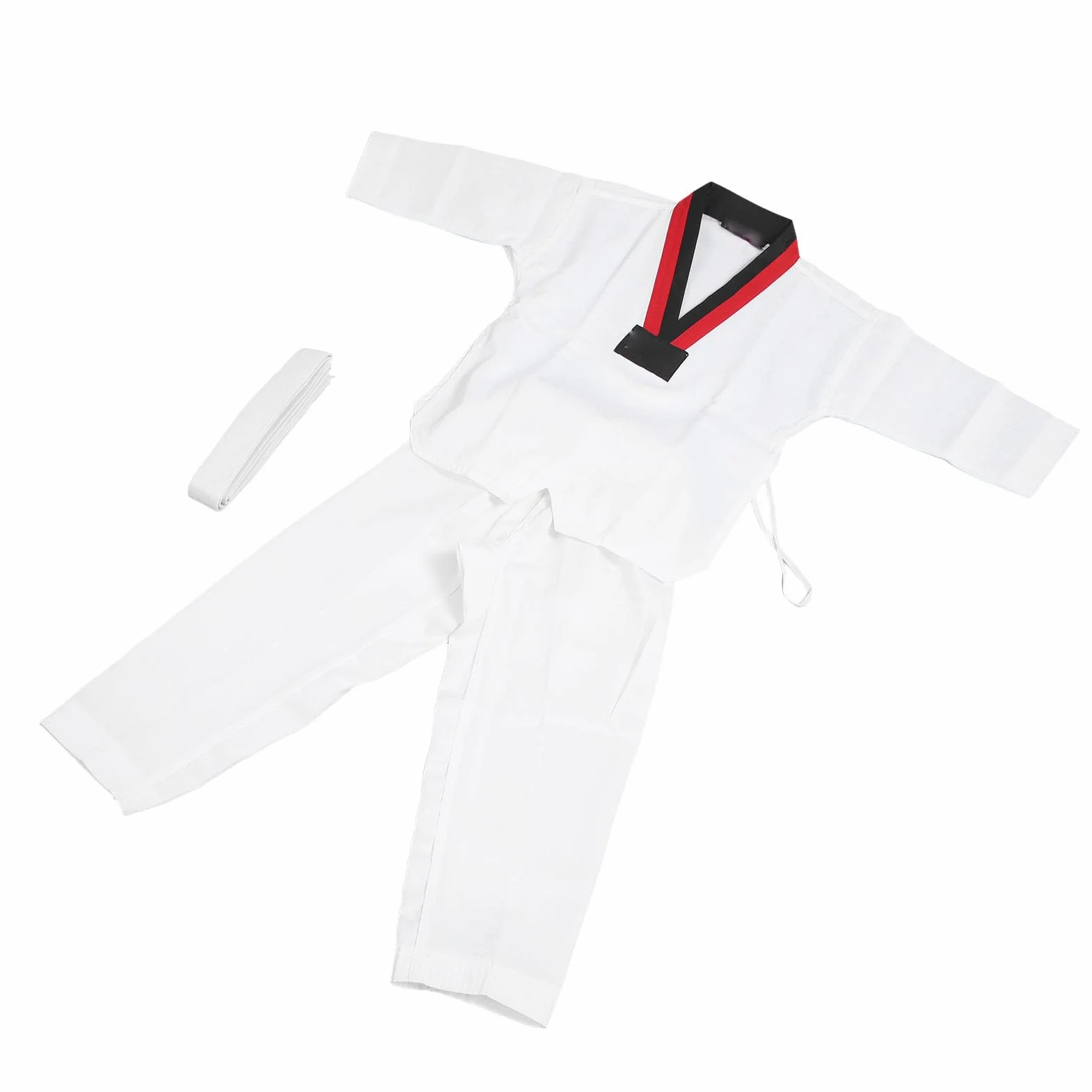 LJCM Traje de Taekwondo para Niños, Uniforme de Entrenamiento de Poliéster y Algodón