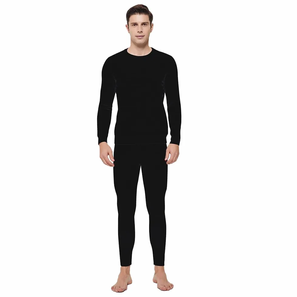 LJJ Ropa Interior Térmica Hombre, Ropa Térmica Eléctrico (Top + Pantalones) Carga de Batería USB Como Regalo, 3 Niveles de Calefacción Tamaño XS-XXXL