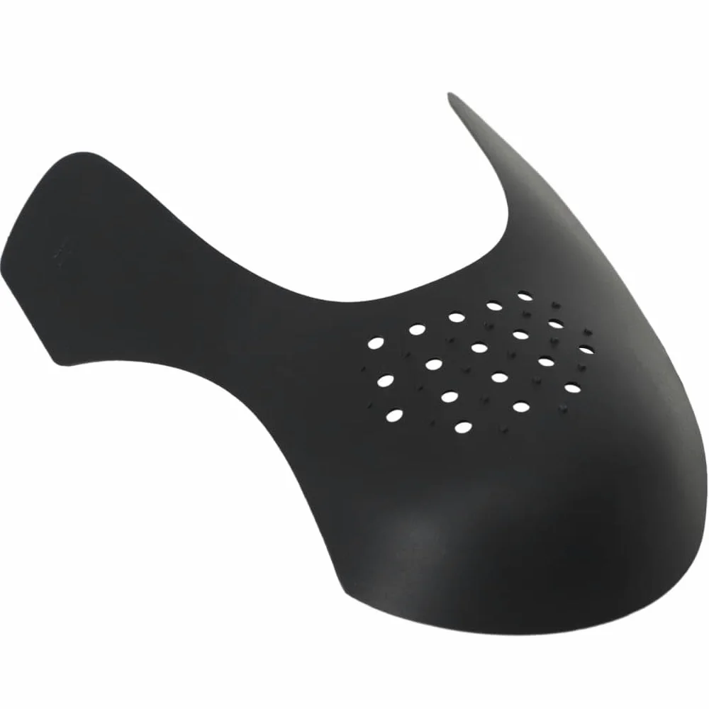 Protector antitorceduras para zapatos, 2 pares de plástico en blanco y negro para EU 41-47, moldeador flexible con orificios de ventilación y botones antideslizantes, para estirar, moldear, sin