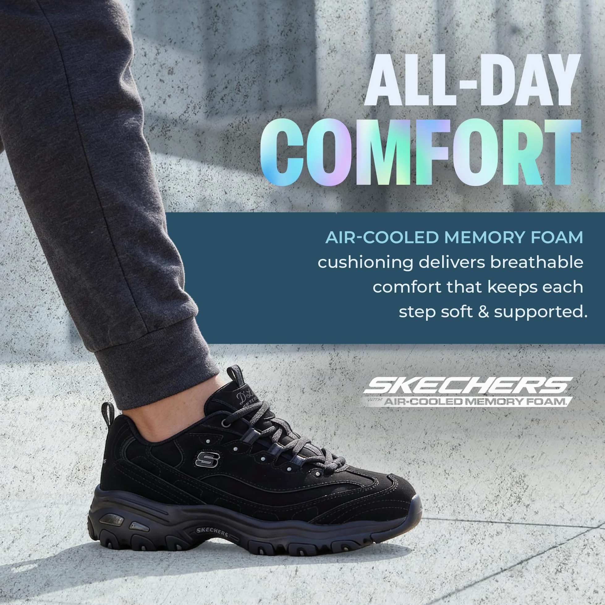 Skechers D'Lites Me Time (11936), Zapatillas de Deporte para Mujer