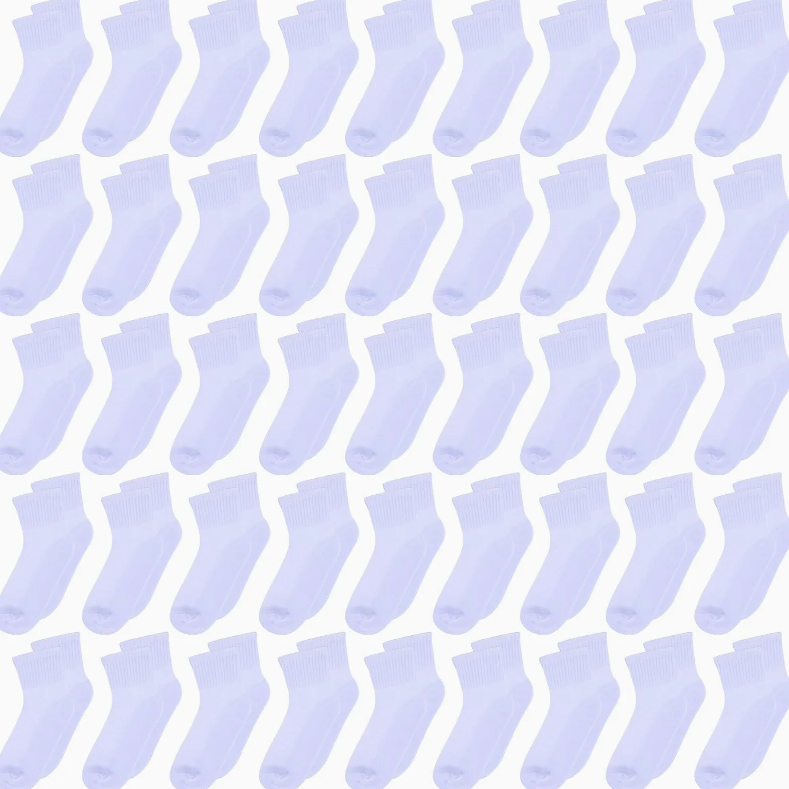 Ramede 100 pares de calcetines para niños acolchados al tobillo suaves y acanalados para niñas