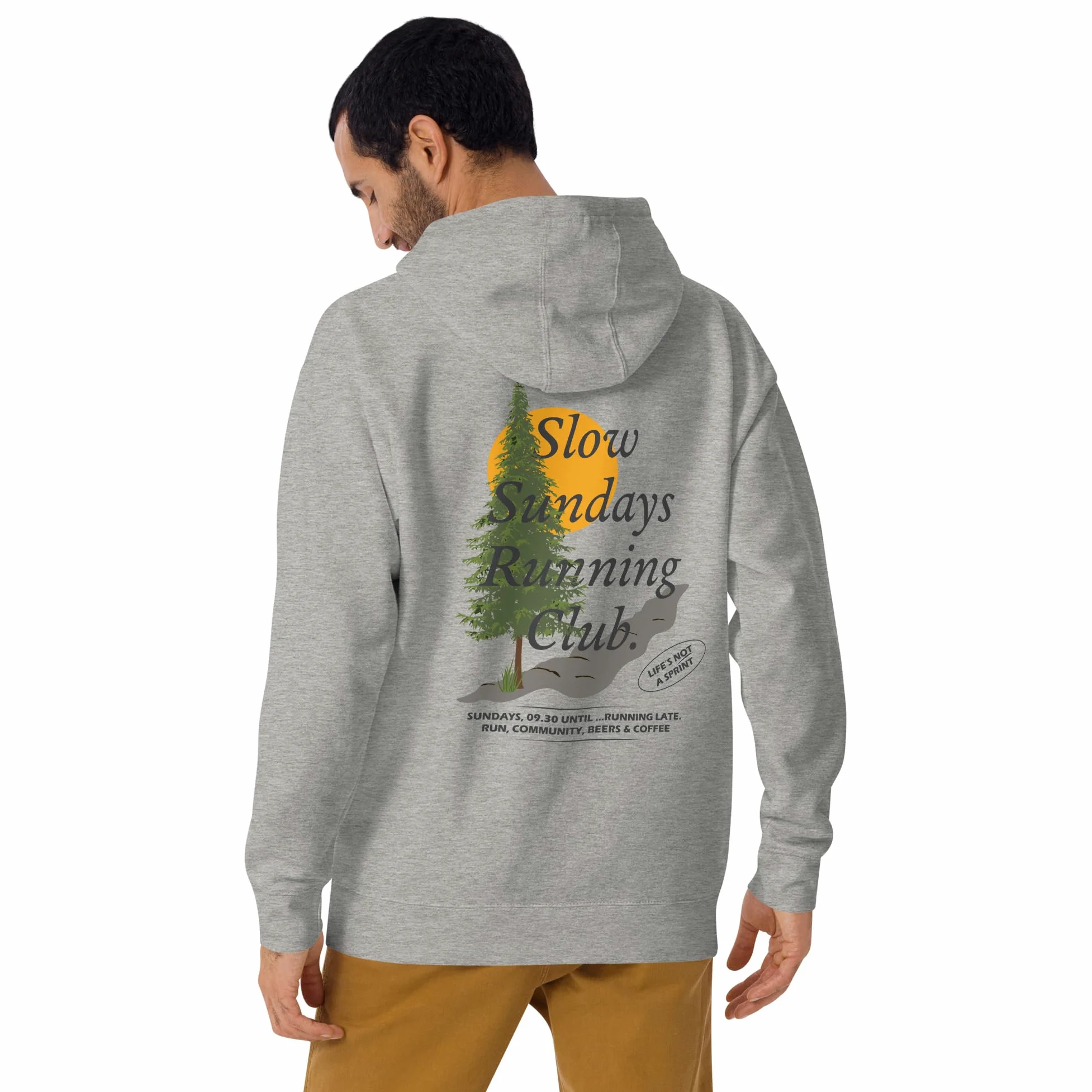 Mountain Pine Slow Sundays Running Club Cotton Blend Hoodie