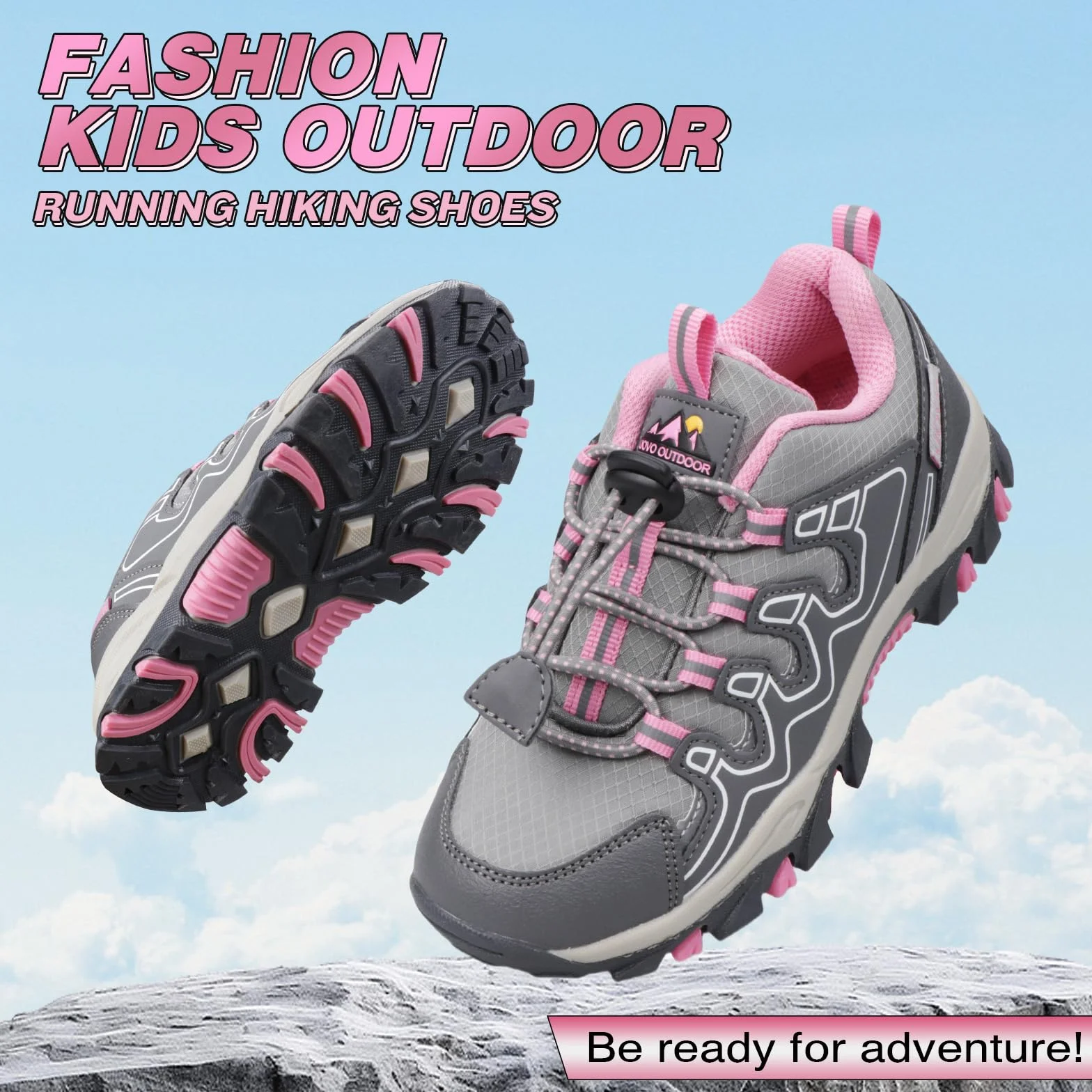 UOVO Zapatos de invierno para niños Botas de nieve para niños Zapatos con forro cálido Zapatillas de caña media Talla 28-39