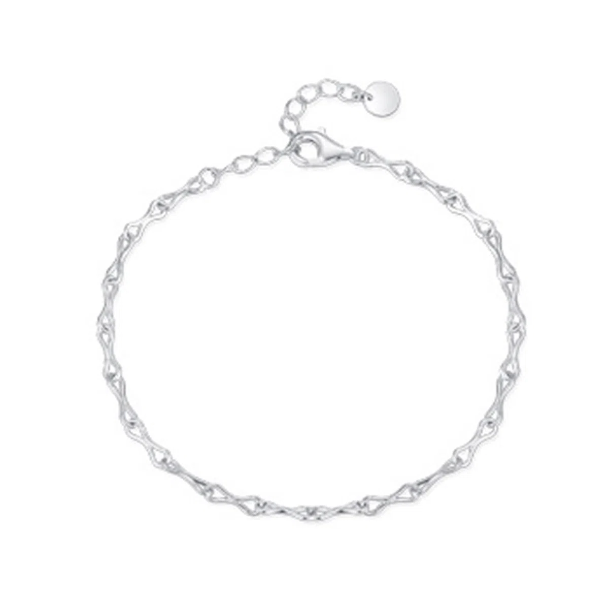 KnSam Pulseras de oro 750 de 18 quilates para mujer, joyas de oro auténtico, brazalete infinito para mujer, pulseras PT950 Platinum