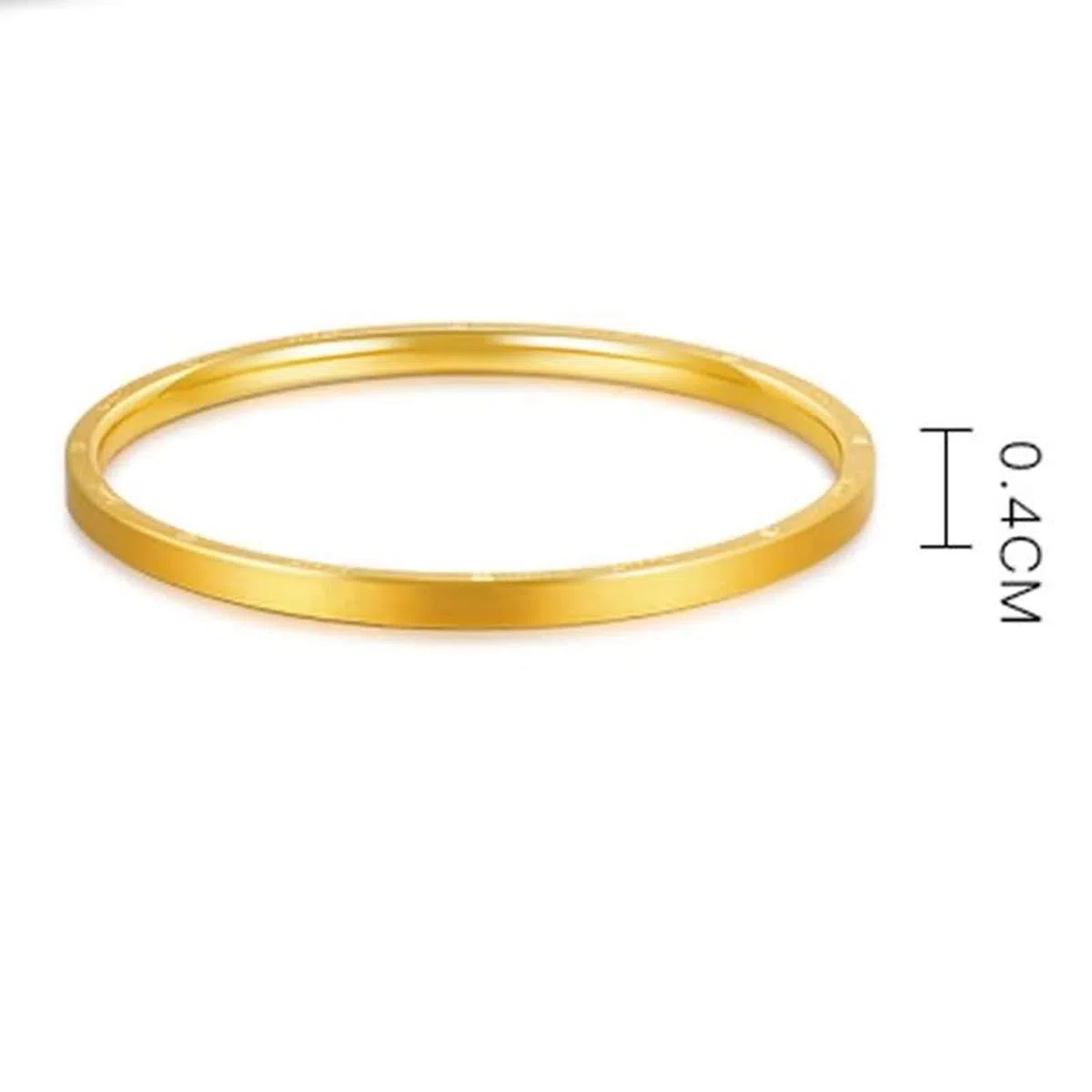 Gualiy Elegante pulsera de oro amarillo de 18 quilates para mujer, pulsera grabada con patrón aleatorio, 6 inch, Oro amarillo, No es una piedra preciosa