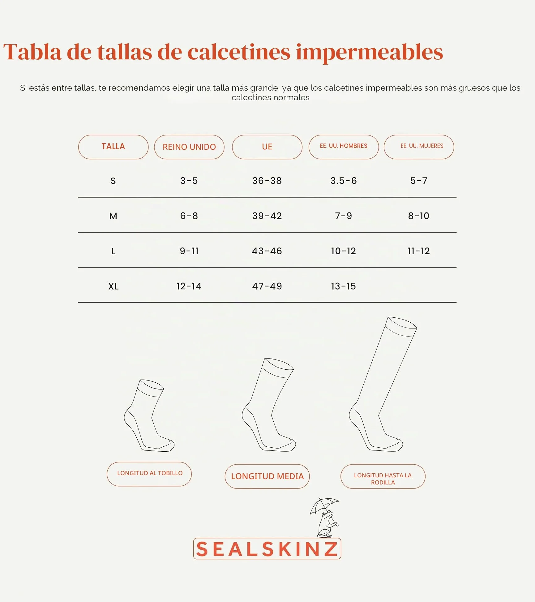 SealSkinz Waterproof Cold Weather Mid Length Calcetín, Hombre, Gris, Small