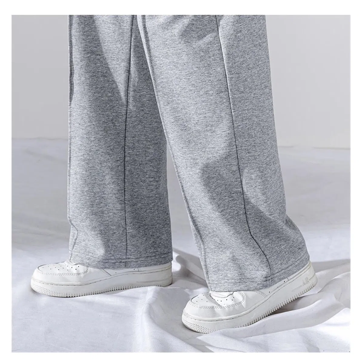 Pantalones de Maternidad Rectos, Finos y Frescos de Verano, de Cintura Baja for Embarazadas, Pantalones de Embarazo Holgados con Pierna Ancha.(White,M)