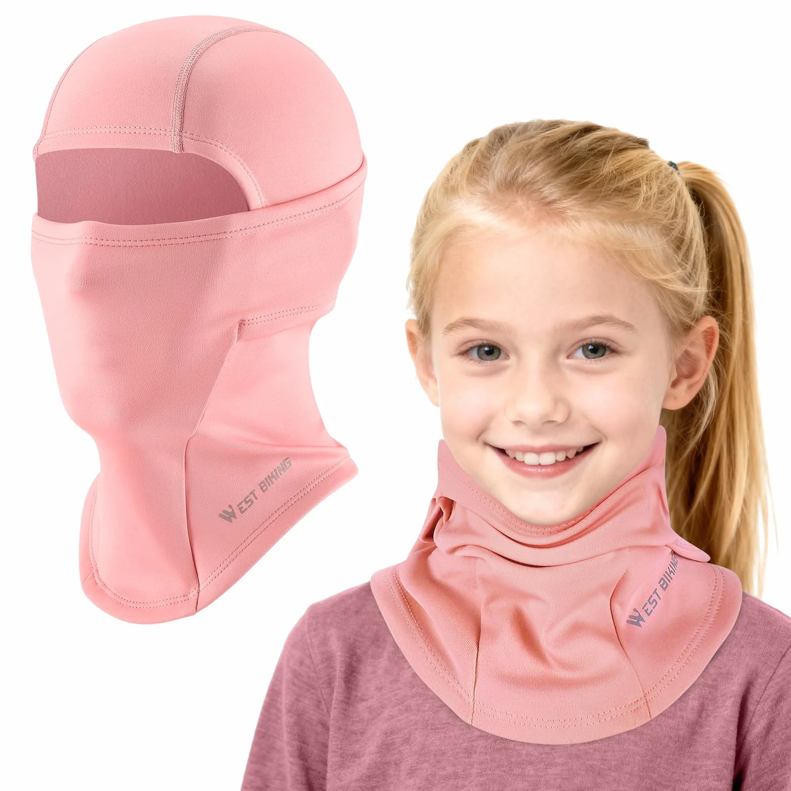 ICOCOPRO Pasamontañas de invierno para niños, cálido, a prueba de viento, máscara de esquí