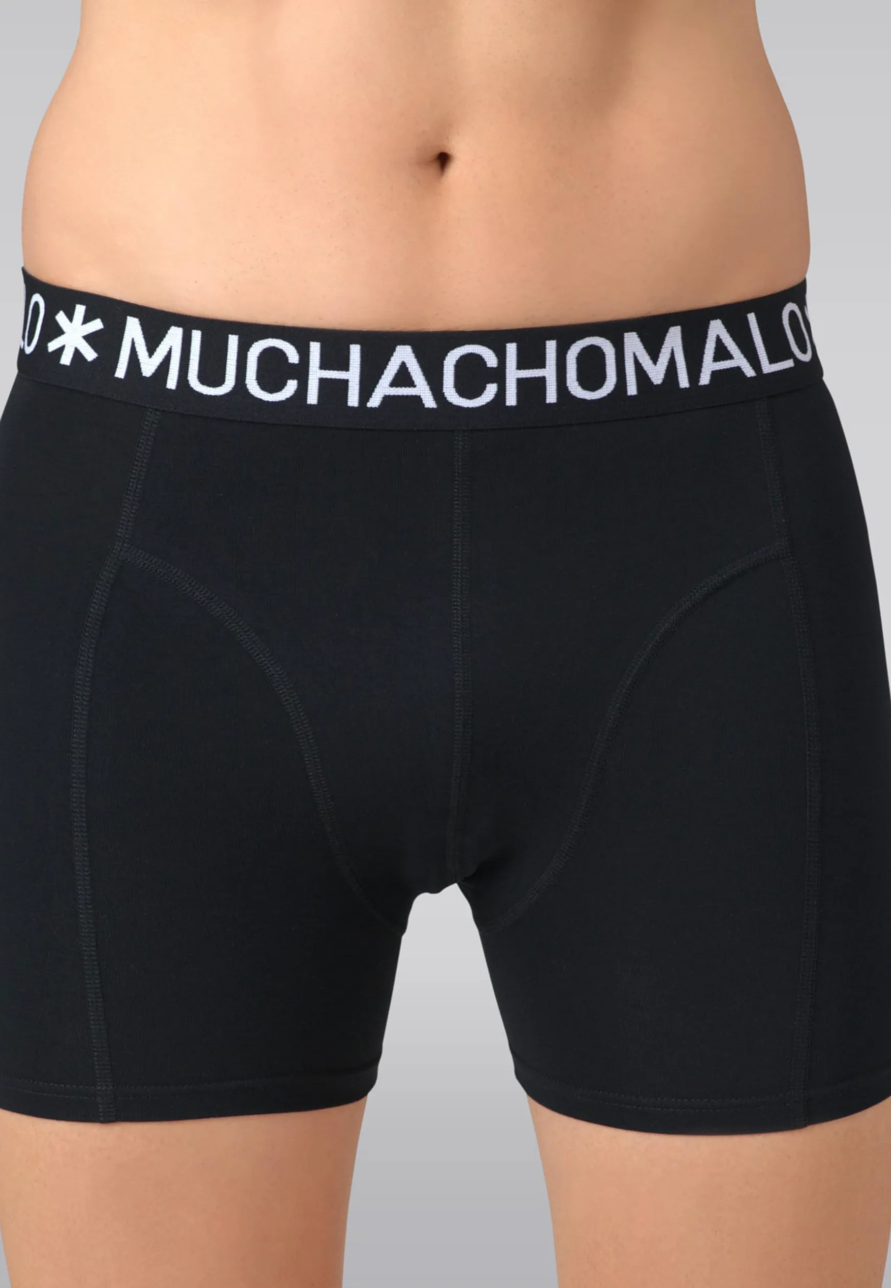 Muchachomalo Calzoncillos para Hombre, Ropa Interior Lisa de Algodón para Hombre, Pack de 7 Unidades, Bóxers Lisos de Corte Clásico con Cintura Elástica
