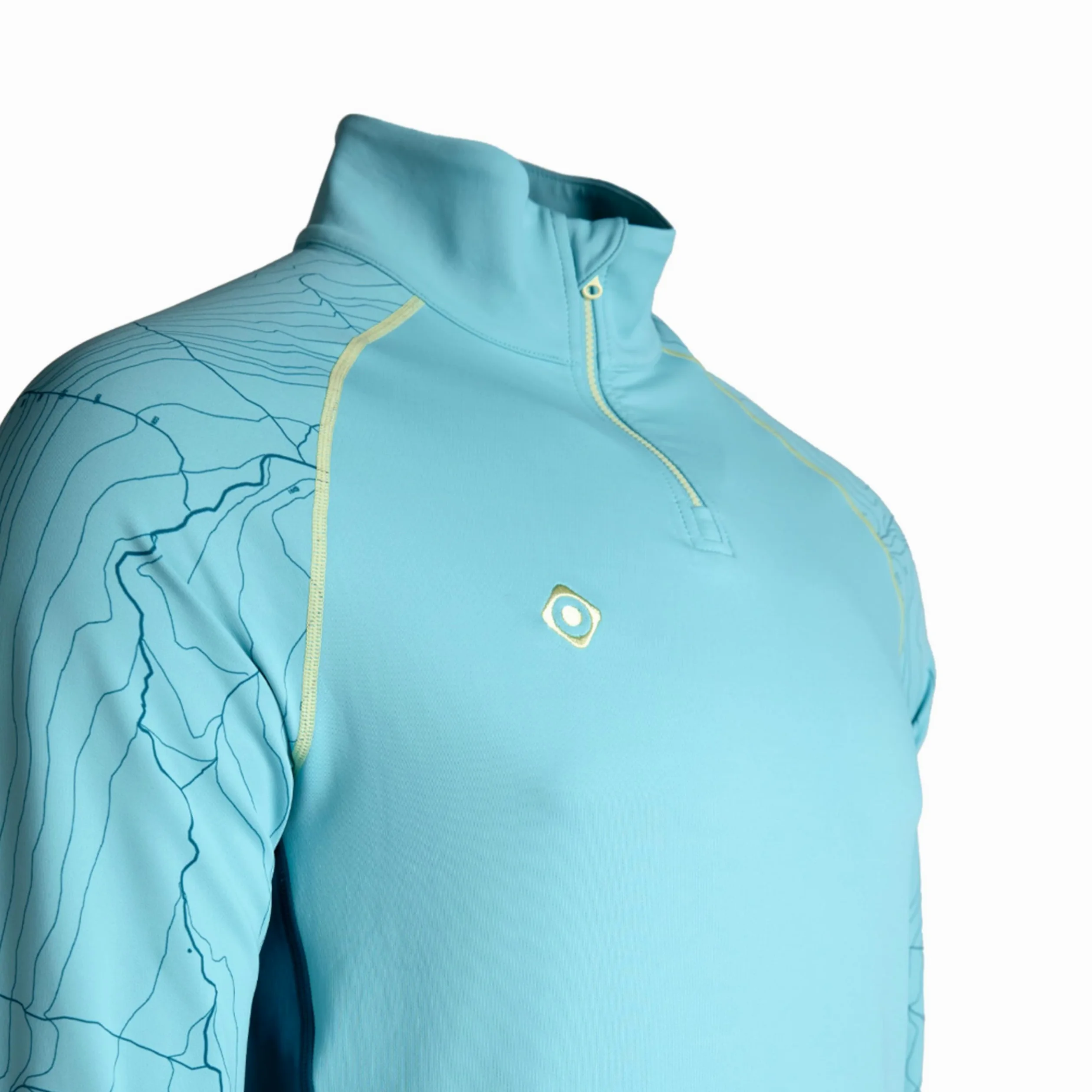 Izas Salem M Camiseta Técnica DE Manga Larga para Hombre Polar Stretch para Entrenamientos y Rutas Outdoor en Climas Fríos, Bi-elástica, Transpirable, Secado Rápido, Cuello Alto Cremallera