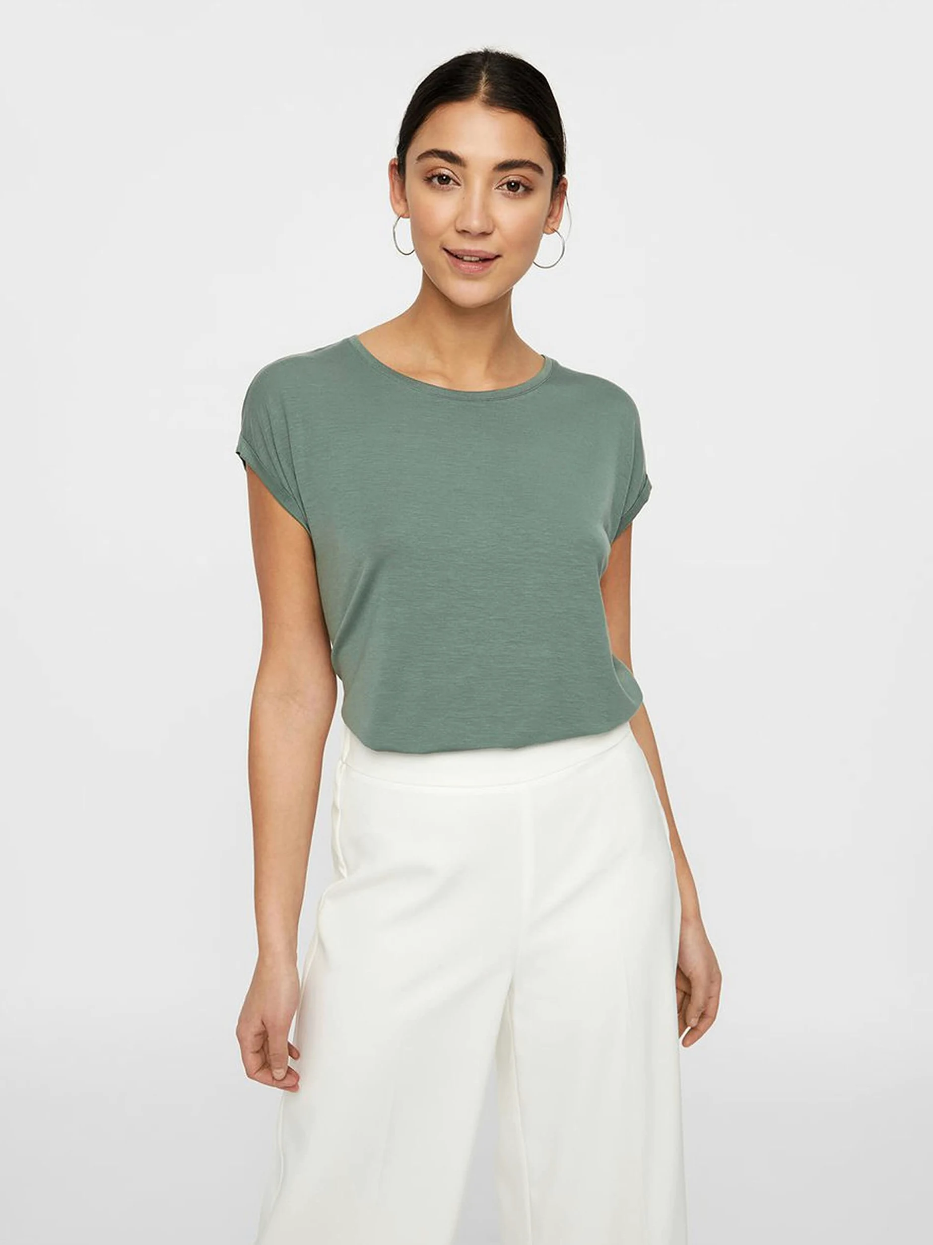 Vero Moda Vmava Plain SS Camiseta Mujer (Pack de 5)