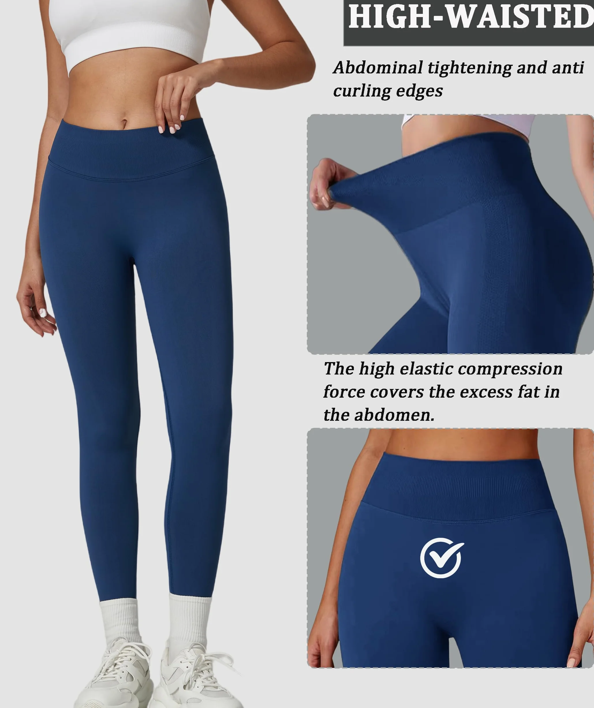 Leggings Fitnes Deportivos Mujer Cintura Alta Push Up Mallas Yoga Leggins 3D Anticelulitico Pantalones Pilates Training Sin Costuras