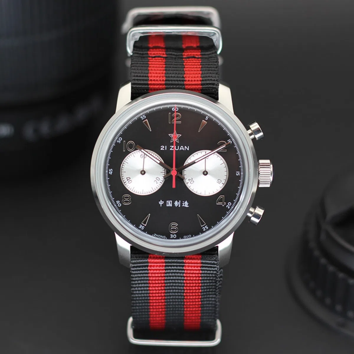 SEAKOSS Pilot - Reloj cronógrafo para hombre, 42 mm, vintage, 1963, gaviota ST1901, reloj mecánico manual, cuello de cisne, cristal de zafiro, 3 ATM, reloj de vestir de lujo
