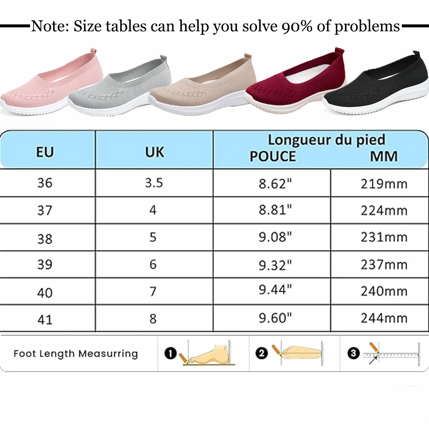Zapatillas De Deporte Running Mujer Transpirable Ligero Malla Talla 36-41