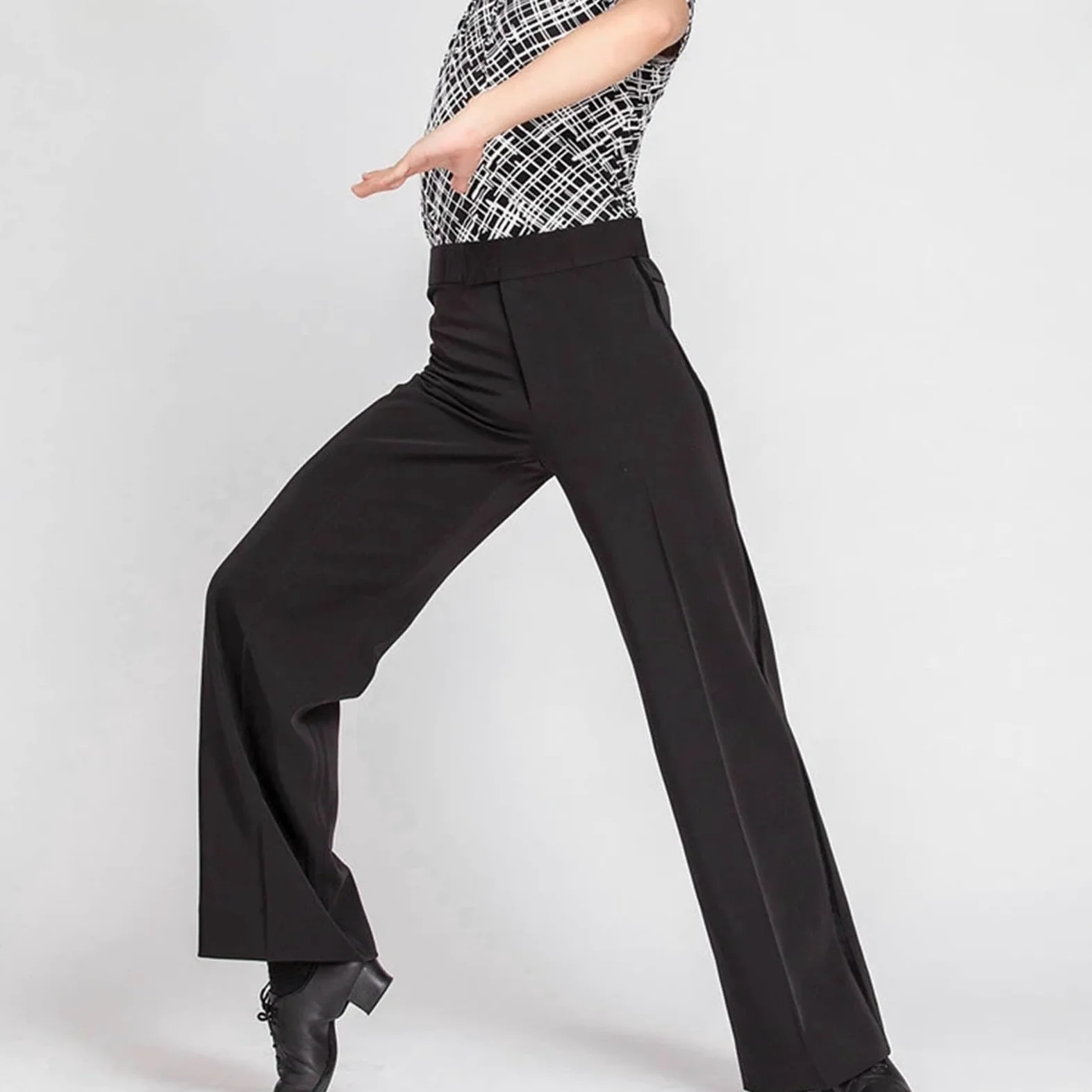 Pantalones de Baile Latino for Hombre Pantalones De Baile Salón con Banda Lateral For Hombre, Rectos, Jazz, For Latino, For Práctica para Fiestas de Baile
