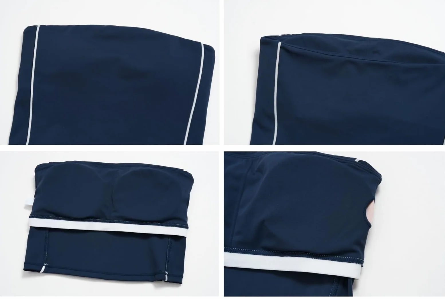 Sujetador Deportivo sin Tirantes para Mujer, Top Yoga Nailon sin Costuras con Almohadillas ExtraíBles, Bandeau Transpirable Entrenamiento