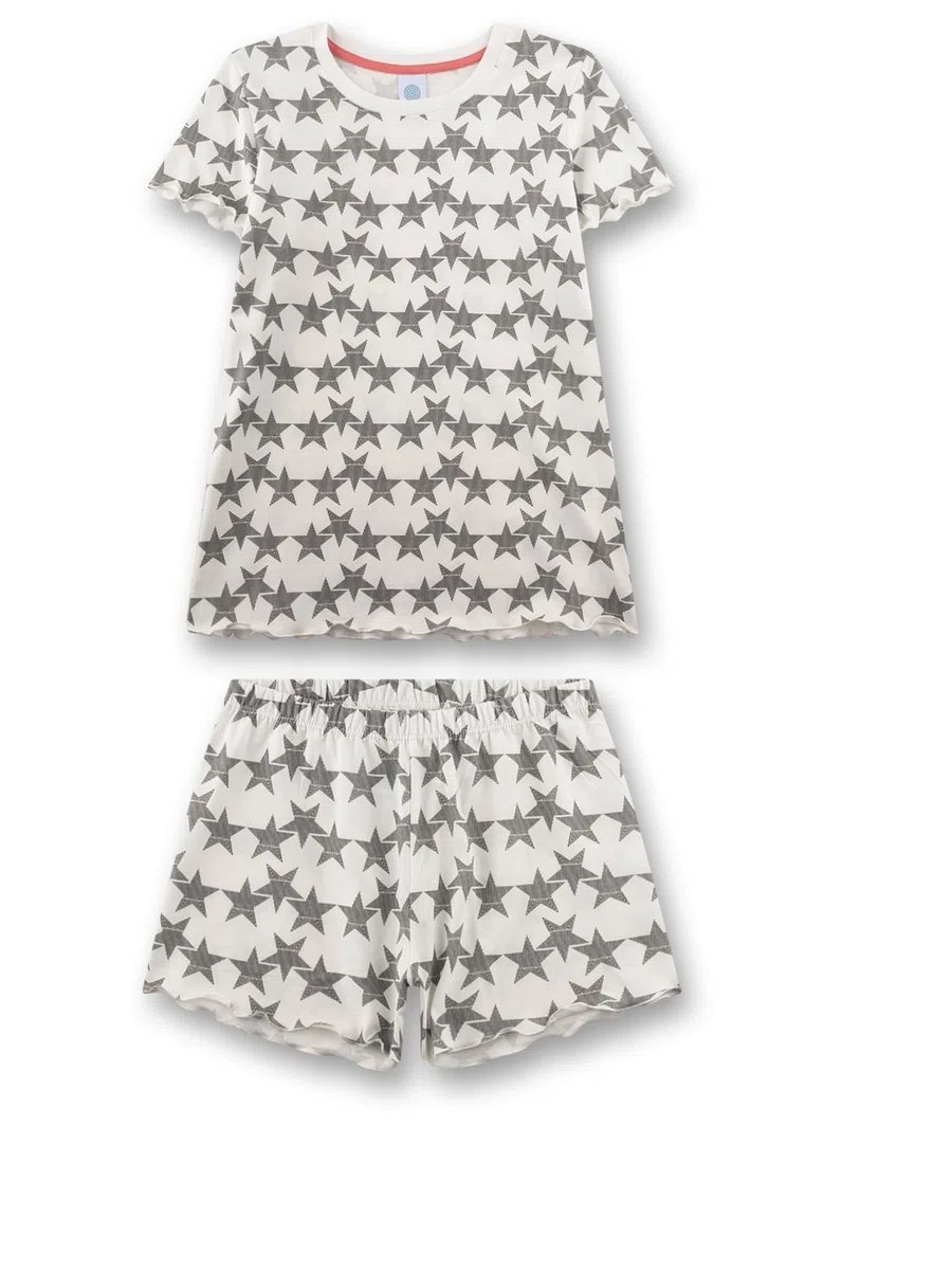 Sanetta 246075 Juego de Pijama, Beige, 128 cm para Niñas