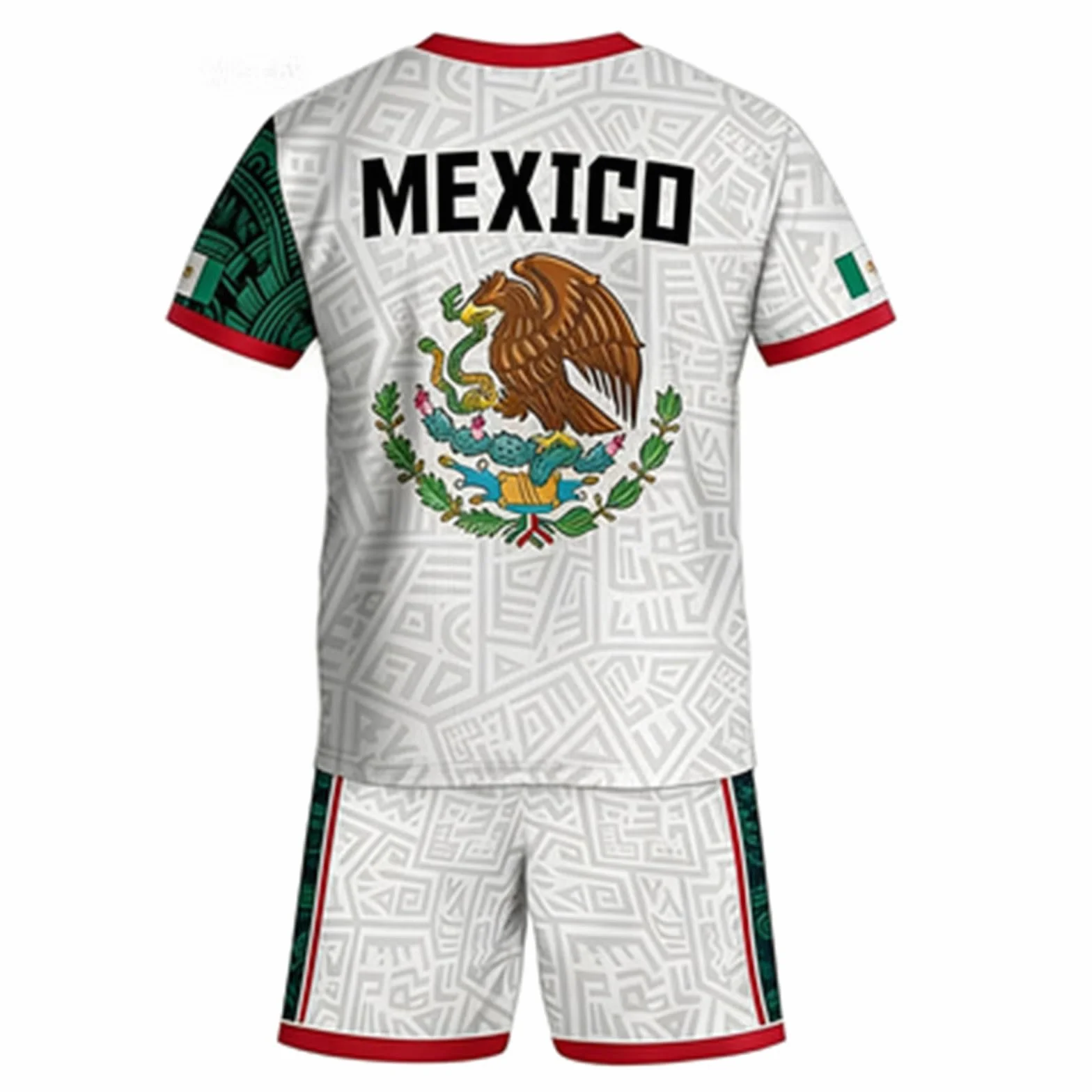 Fútbol México Traje para Niños y Adultos