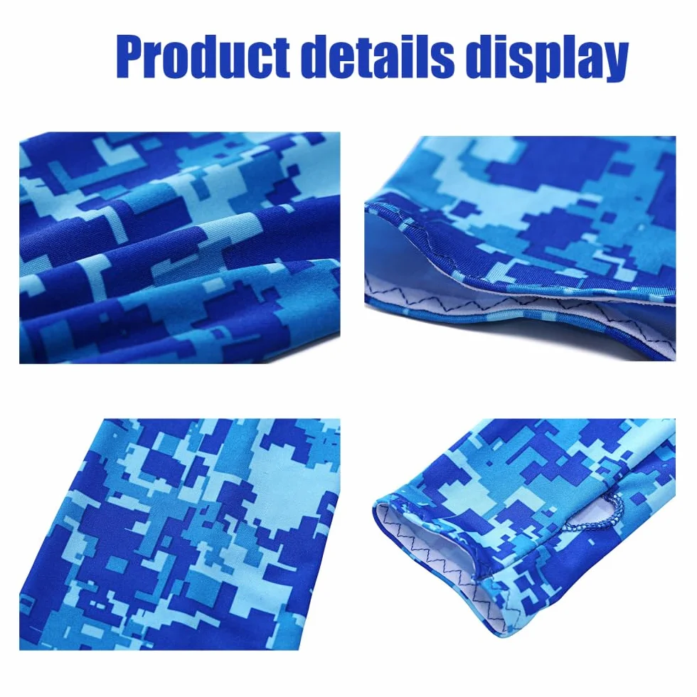 Mangas de protección UV para niños transpirables ciclismo correr béisbol 36x8x5 cm