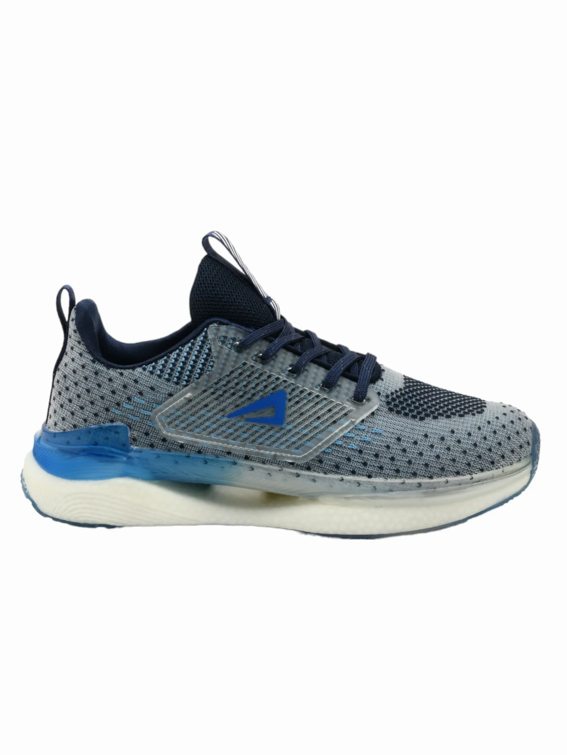 IMPAKTO Trailblazer - Tenis de correr grises para hombre, Azul y gris, 6 UK