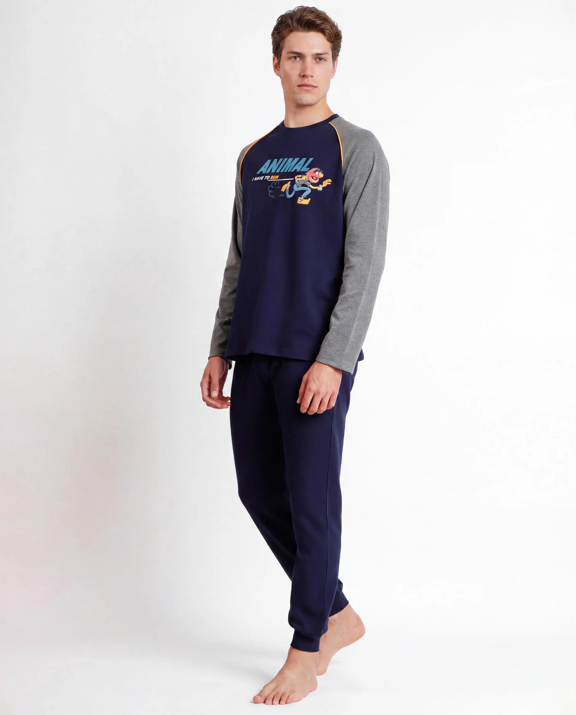Disney Pijama Manga Larga Animal i Have to Run para Hombre