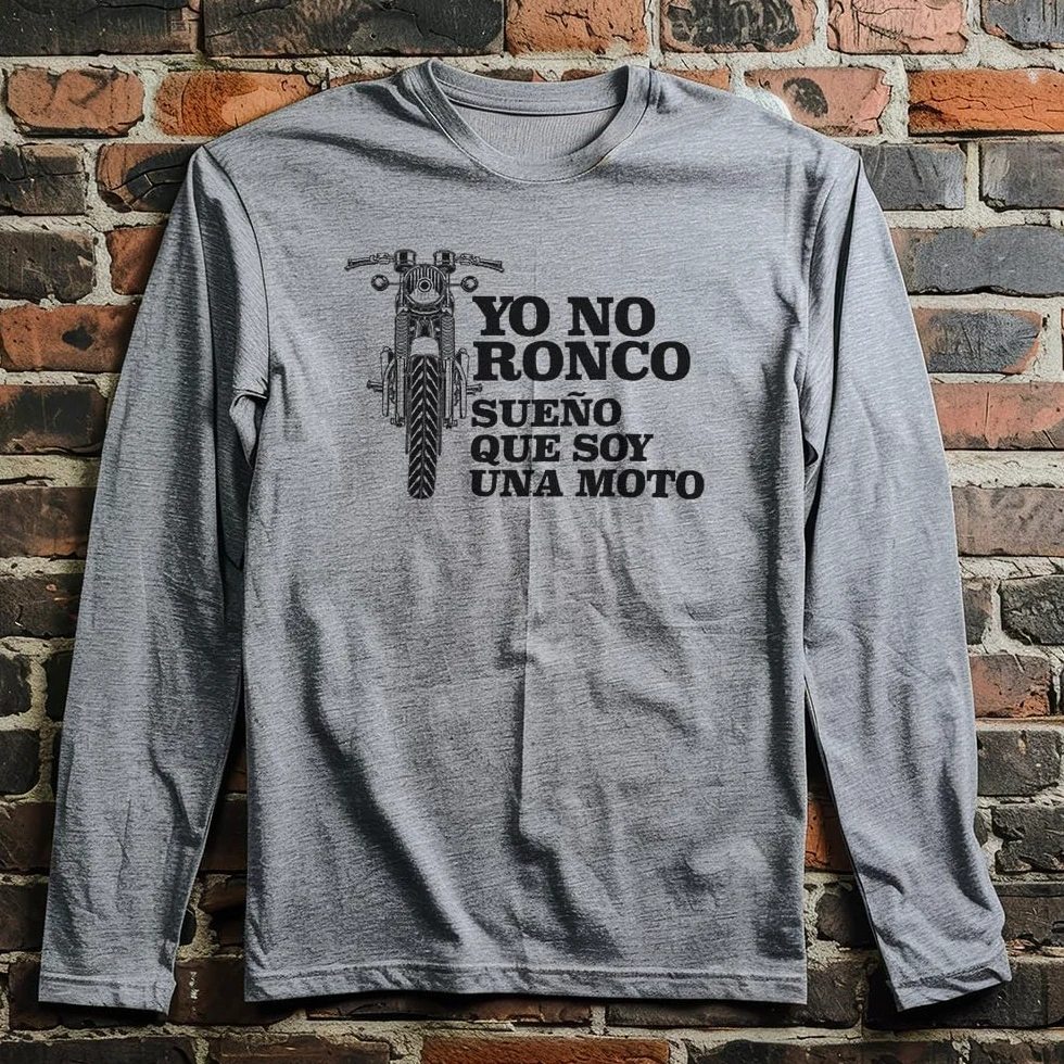 Pijama para Hombre Ronco sueño Moto Muy Comodo Ropa Dormir de Algodon ronquidos