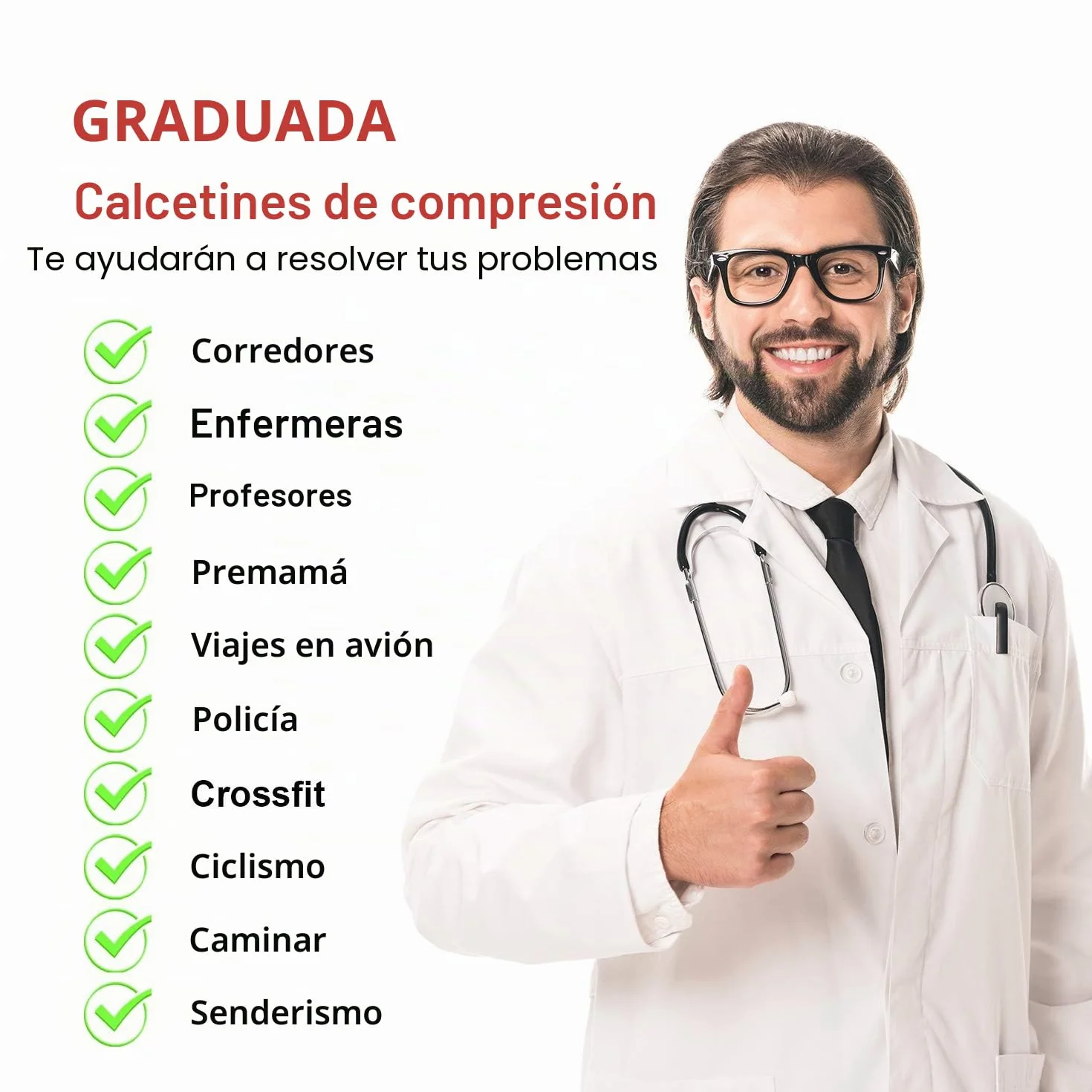 Calcetines de Compresión para Hombres y Mujeres Running Deporte Correr