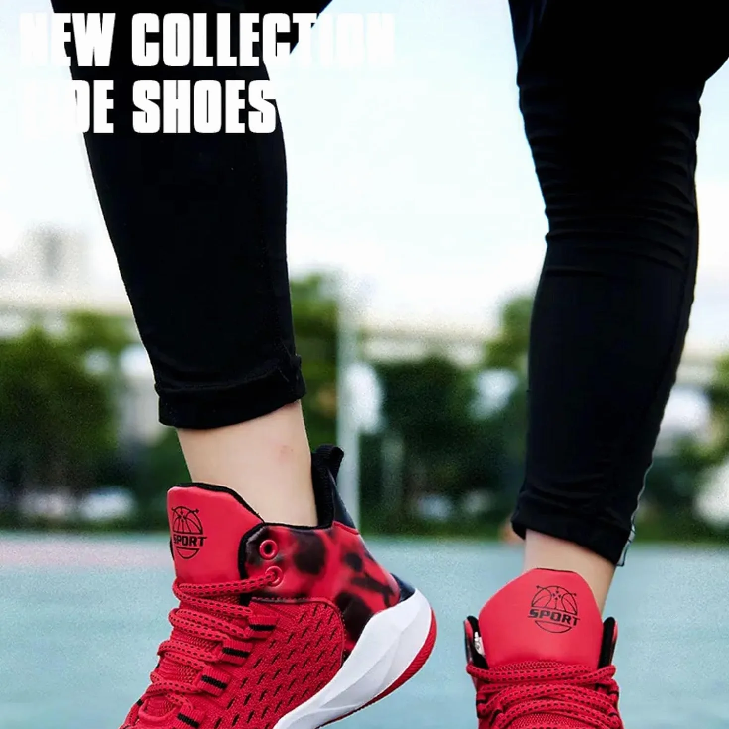 Zapatillas de Baloncesto para Niños Calzado Deportivo Aire Libre Ligeras