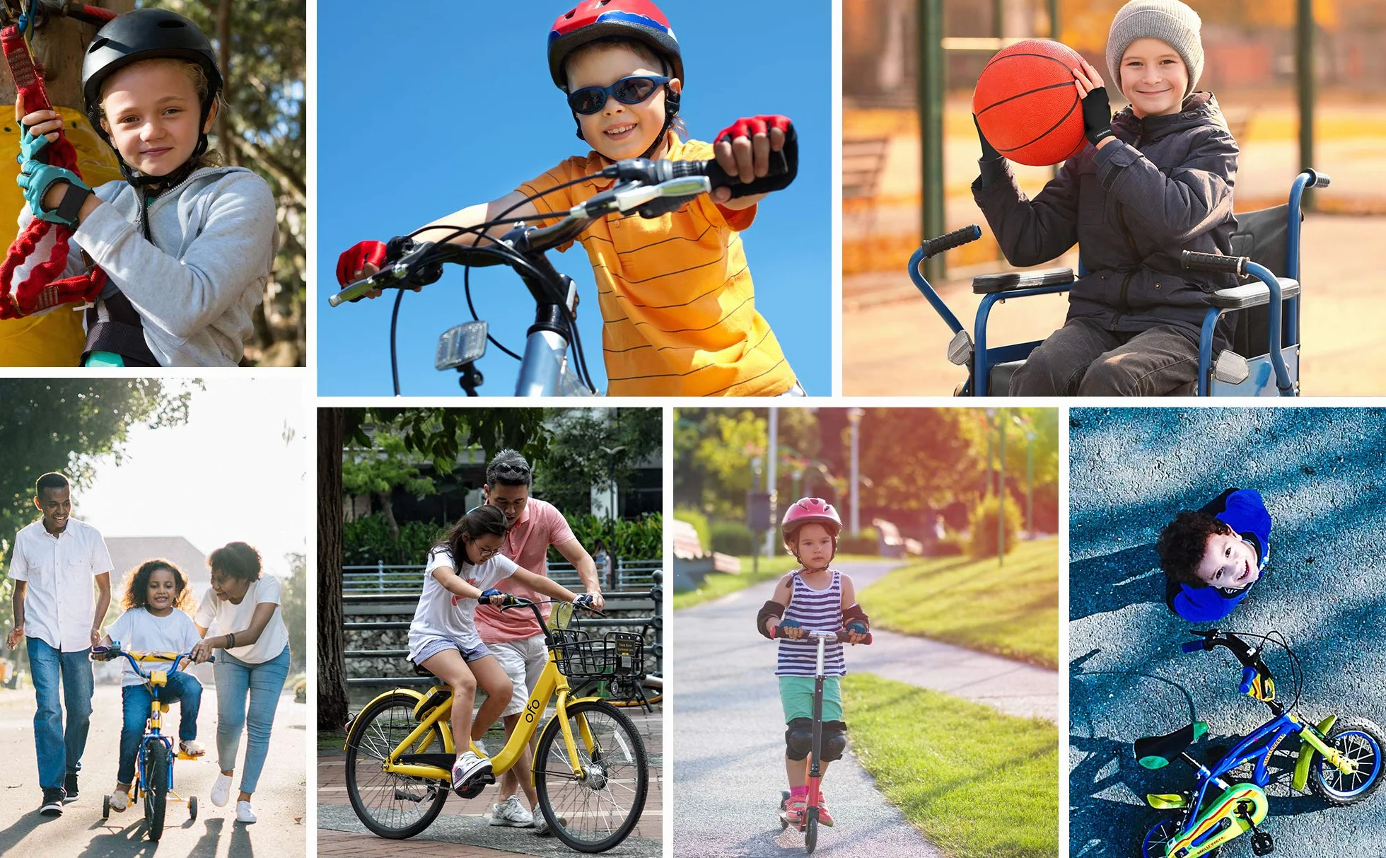 meteor Guantes de Ciclismo Niñas y Niños - Guantes Bicicleta para Infantil MTB BMX Carretera Montaña sin Dedos