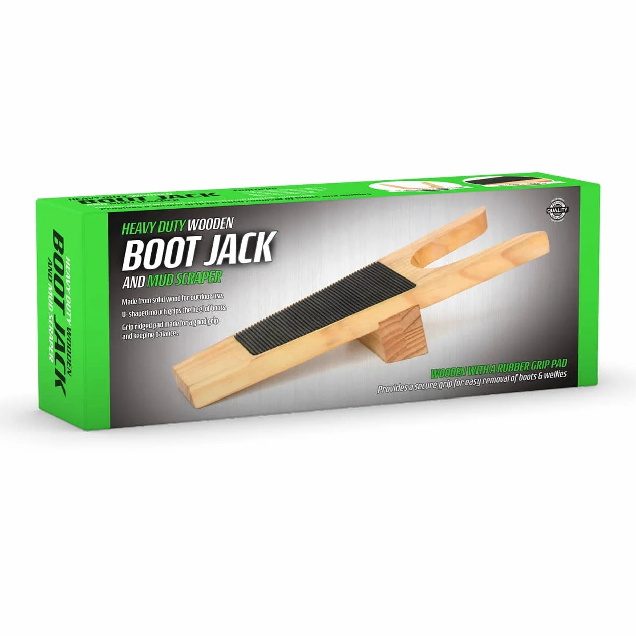 CKB LTD Sacabotas Botas de Madera para Botas Wellington removedor de Botas de Agua y raspador de Barro, Herramienta de eliminación portátil Resistente a la Intemperie