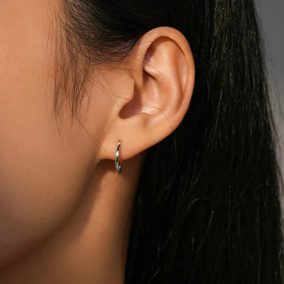 Pendientes de platino para mujer 950, pendientes de aro de 11,2 mm, 13,5 mm, 15,6 mm, pendientes de boda, pendientes de aro sin alergias para mujeres