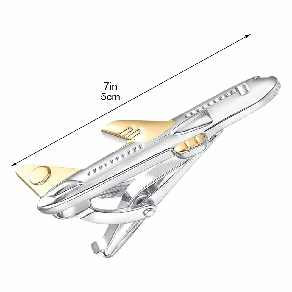 Pinza De Corbata para Hombre, Pinza De Corbata De Avión, Novedosa, Pinza De Corbata De Avión, Regalo para Aniversario De Boda, Negocios