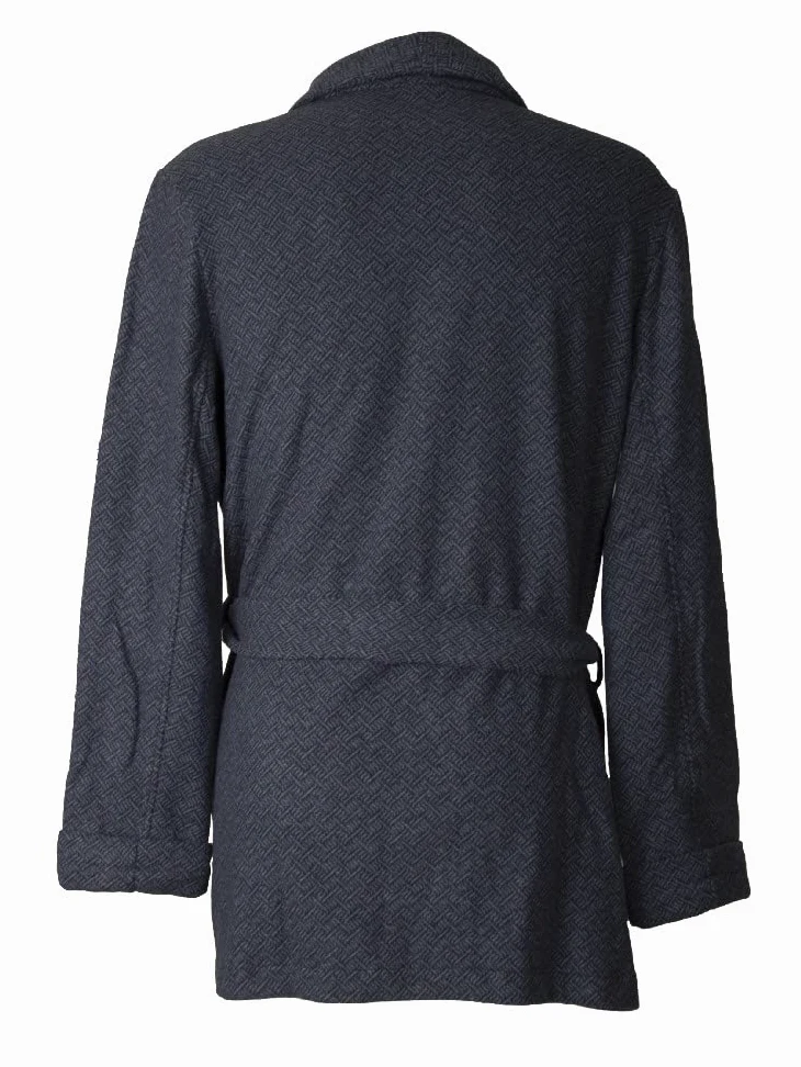 RAGNO Bata corta cruzada de hombre bolsillos y cinturón de invierno eco-milan en mezcla de algodón artículo U588NS