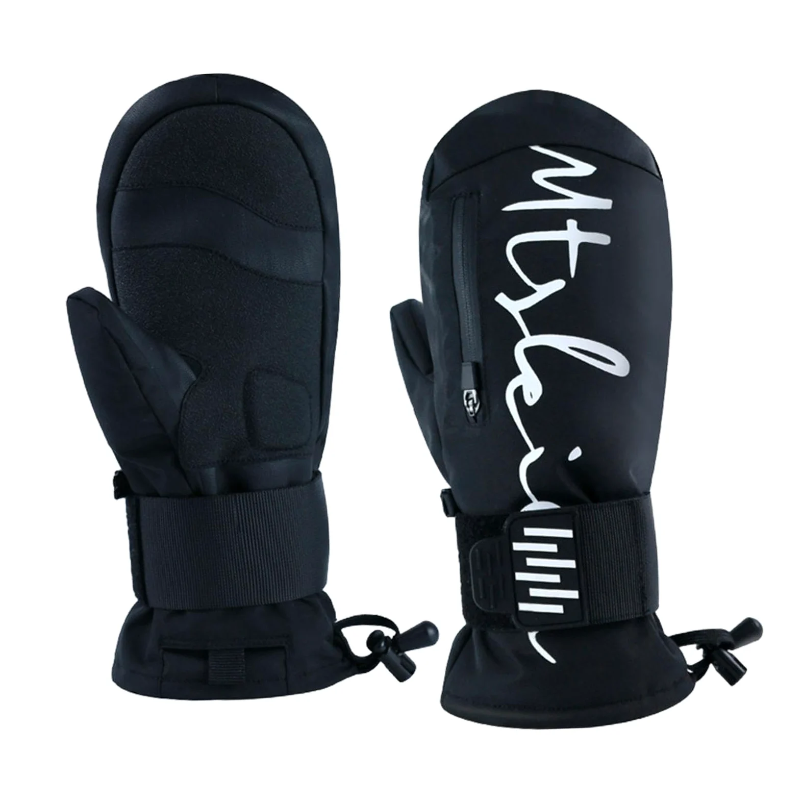 Qianly Guantes de Esquí con Protector de Muñeca y Aislamiento Térmico Antideslizantes con Absorción de Impactos y Forro de Felpa Cómodos Adecuados