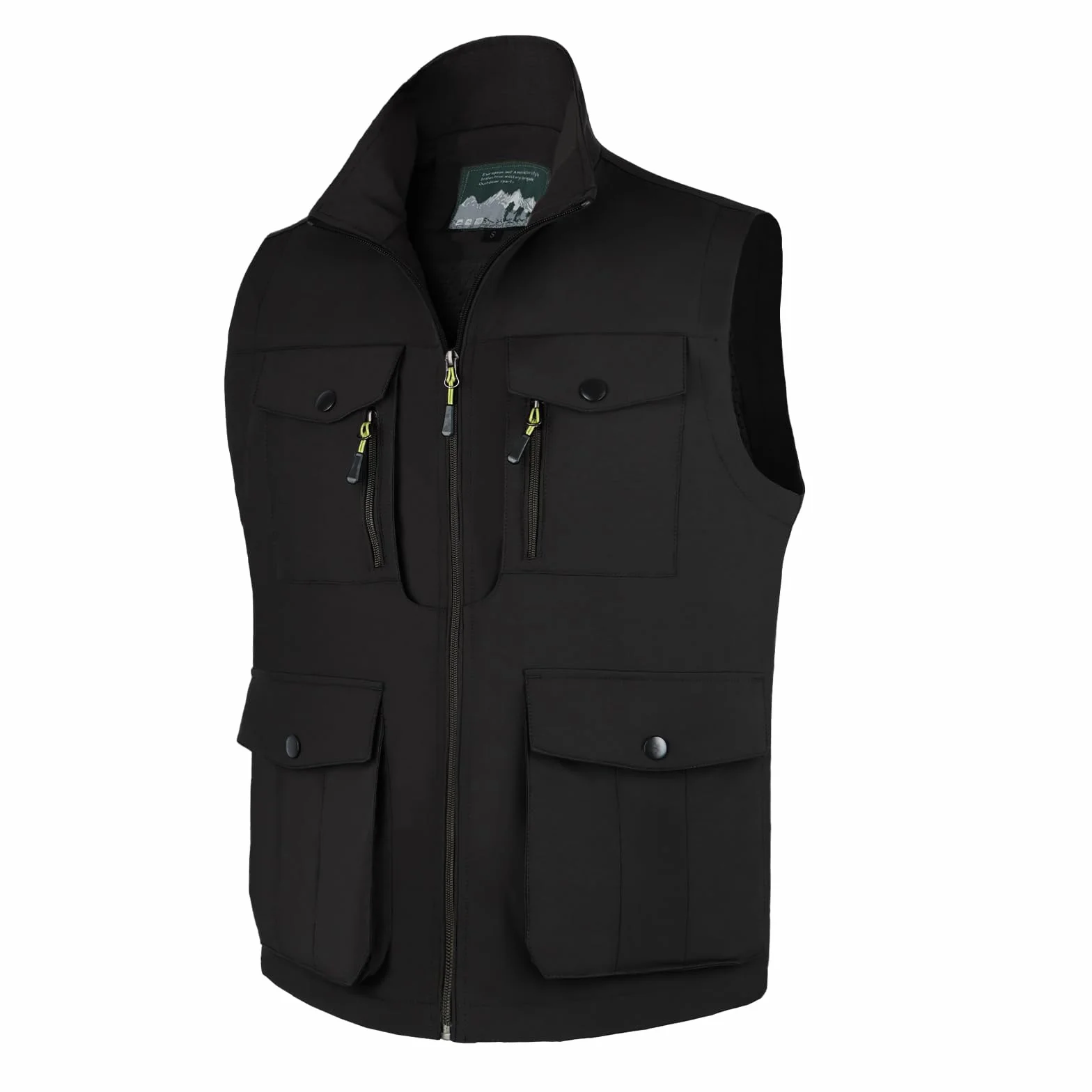 Chaleco de Pesca para Hombre con Múltiples Bolsillos Chaleco Informal Ligero Transpirable Fotografía de Viajes al aire Libre Chaqueta sin Mangas