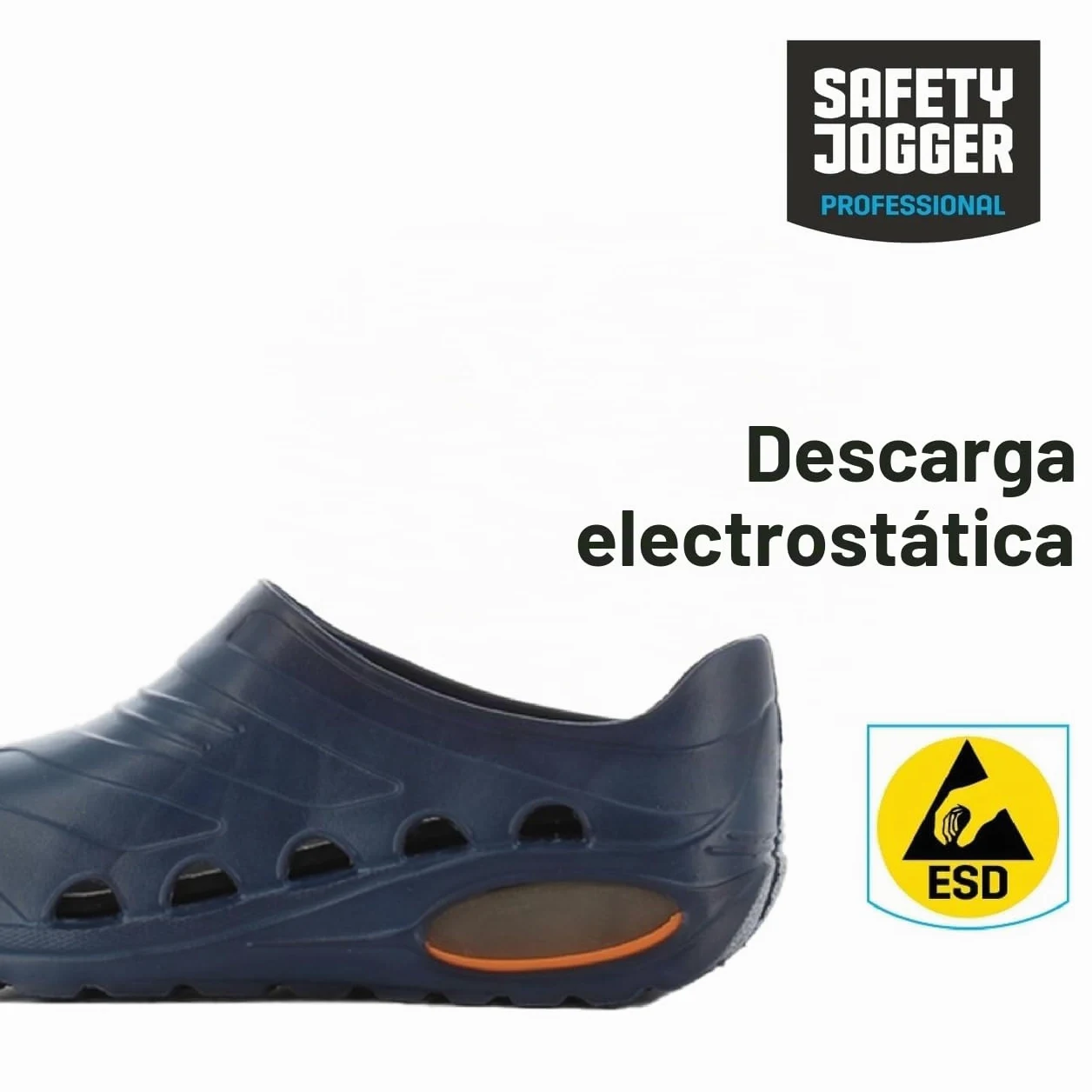 SAFETY JOGGER Los Zuecos Sanitarios Señoras y señores - OXYVA - Zuecos de Cuidado, Zapatos Profesionales Tipo Zueco EU 41/42, Azul