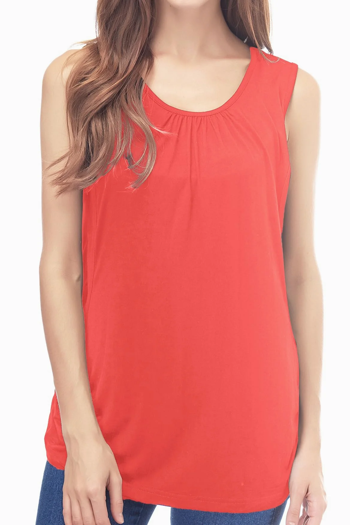 Smallshow 3 Pack Tops Lactancia Mujer Camiseta Sin Mangas,Army Green-Black-Orange,M