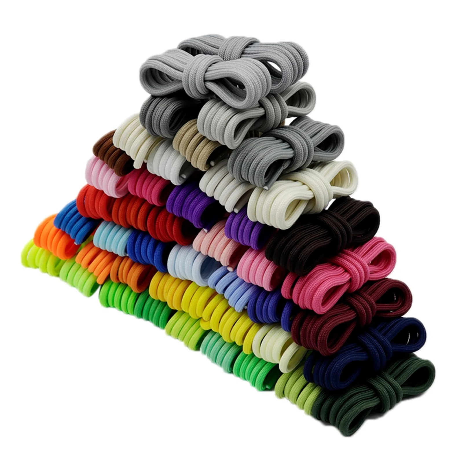 Cordones, Cordones Redondos de poliéster Zapatos Verdes Extra Mujeres Hombres Zapatillas Deporte(2743 Fluo Green,180 cm)