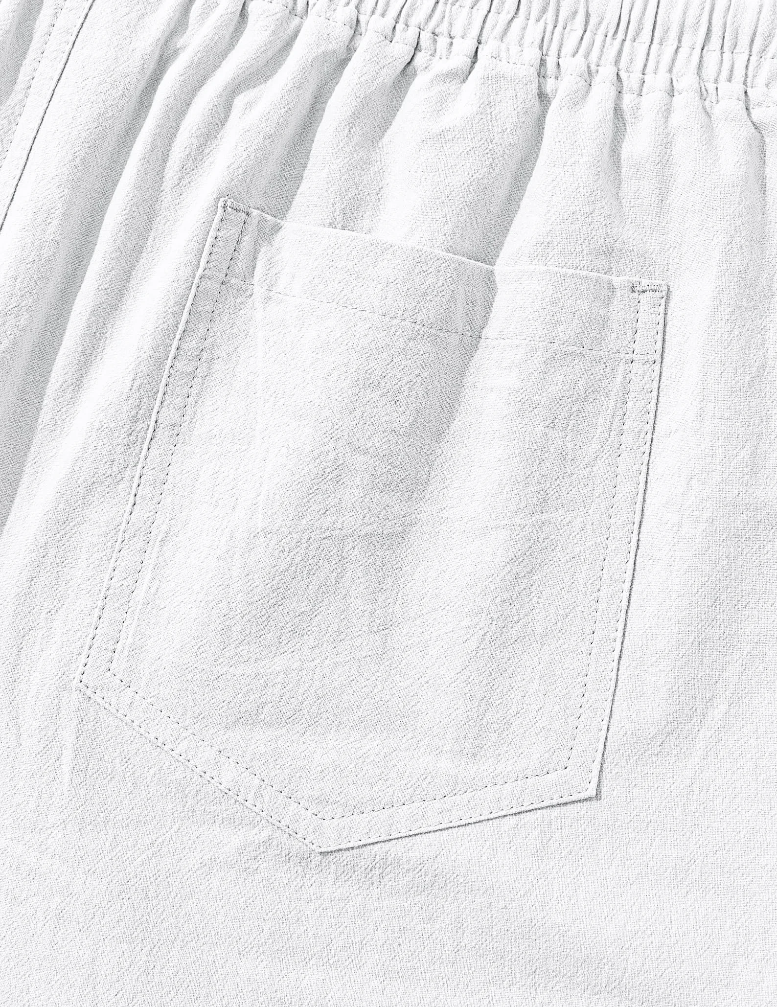 TARAINYA Pantalón Lino Hombre en Mezcla de Algodón y Lino con Cordón Ajustable y Bolsillos Ideal para Practicar Yoga y para la Playa